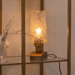 BePureHome Tafellamp 'Charge' 31cm, kleur Antique Brass