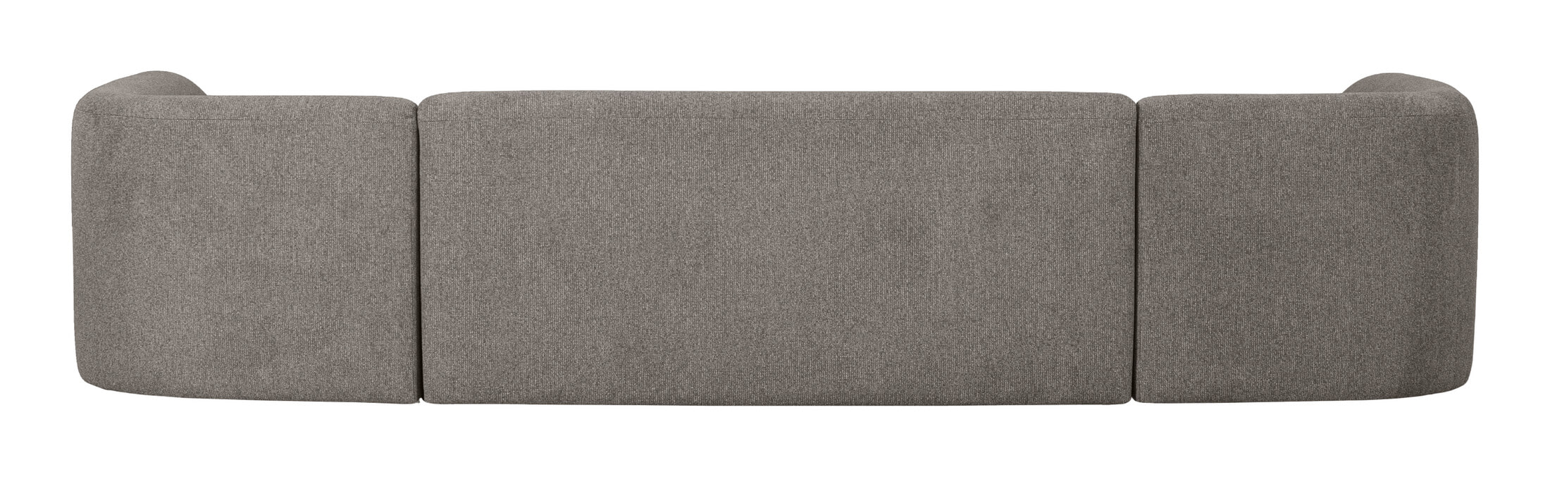 WOOOD Lounge U-Bank 'Sloping' Chenille, kleur Grijs