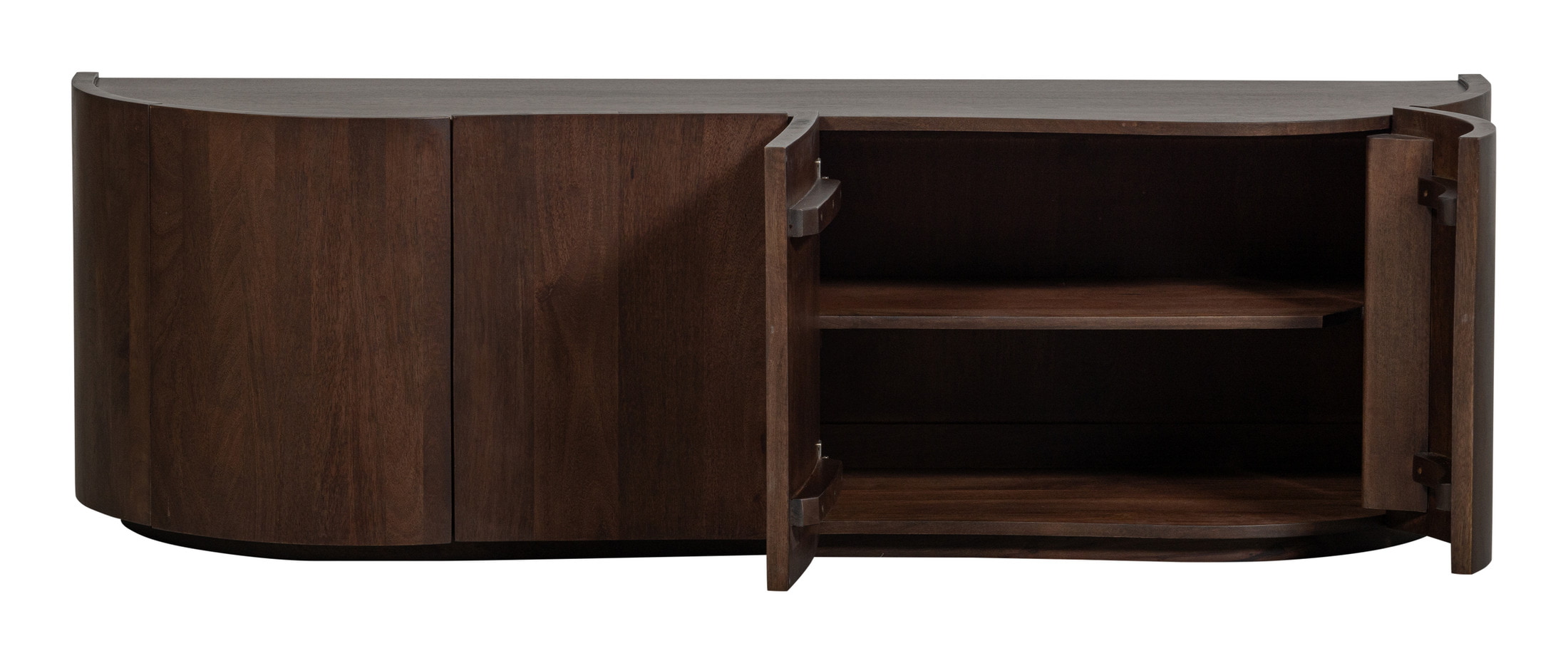 WOOOD Dressoir 'Sense' Mangohout, 160cm, kleur Walnoot