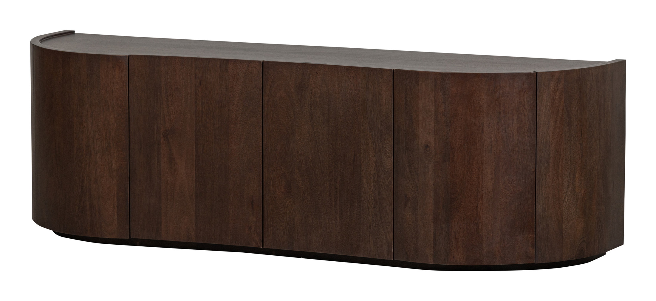 WOOOD Dressoir 'Sense' Mangohout, 160cm, kleur Walnoot