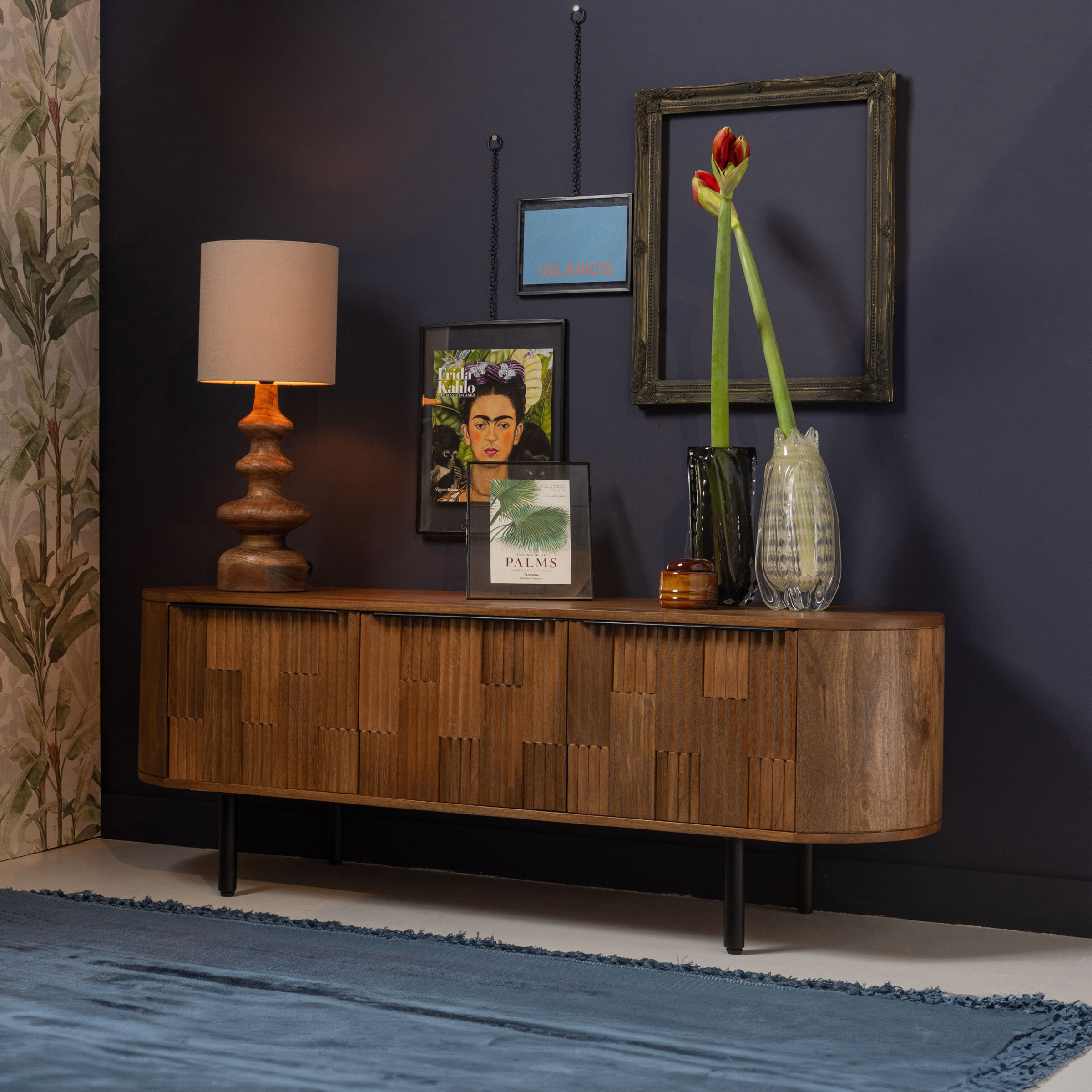 WOOOD TV-meubel Effortless Mangohout, 147cm - Naturel - BePureHome