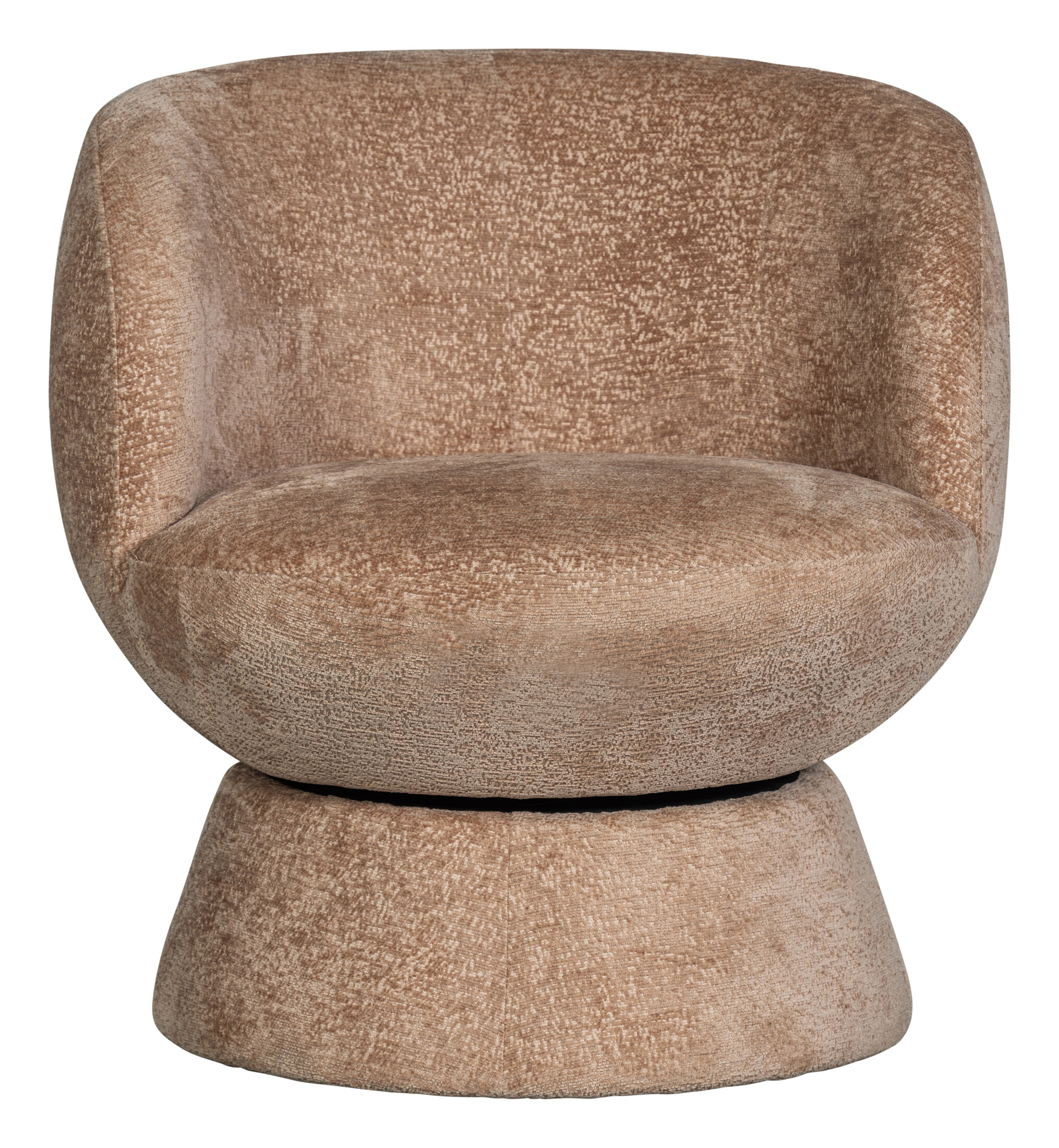 WOOOD Draaifauteuil 'Shuffle' Chenille, kleur Naturel
