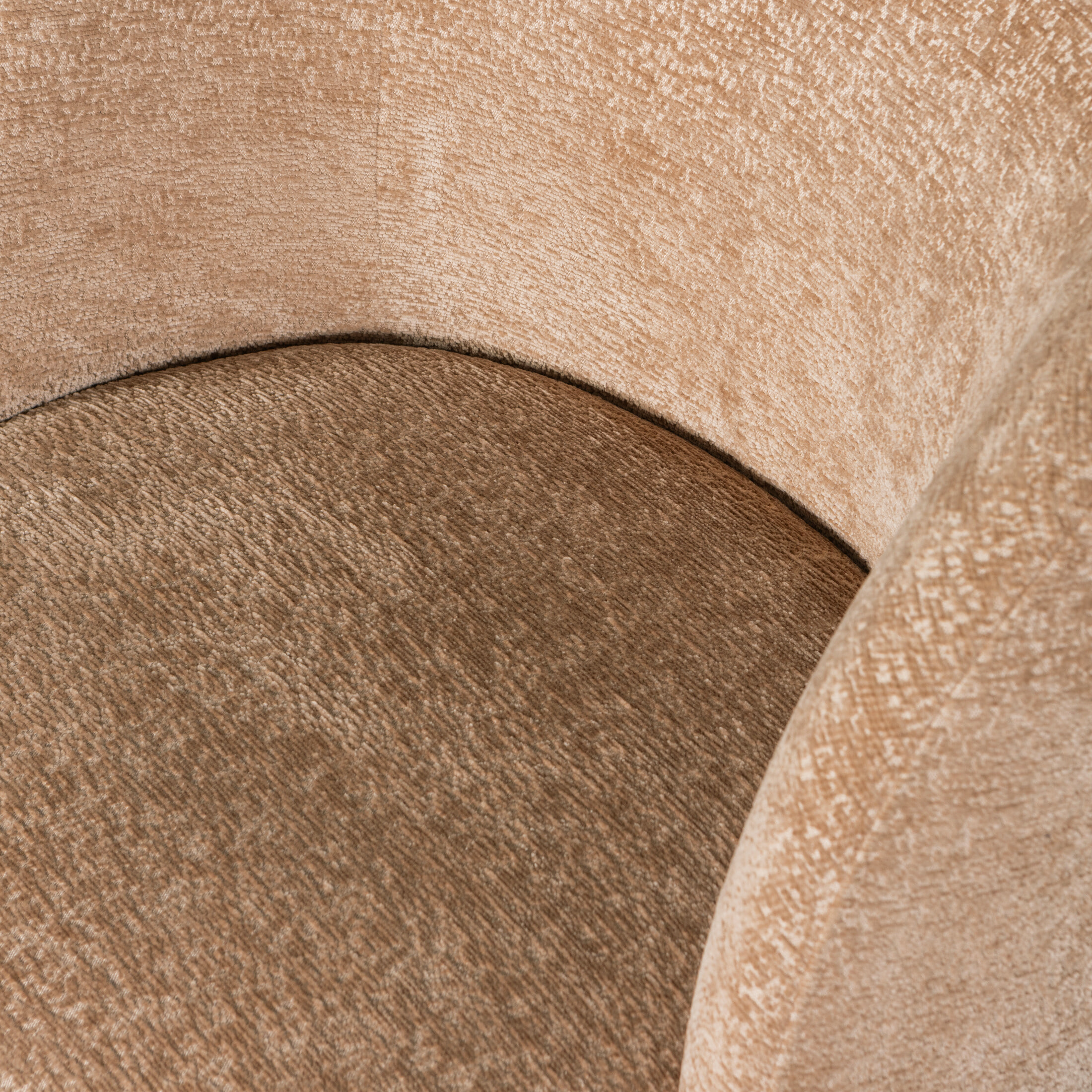 WOOOD Draaifauteuil 'Shuffle' Chenille, kleur Naturel