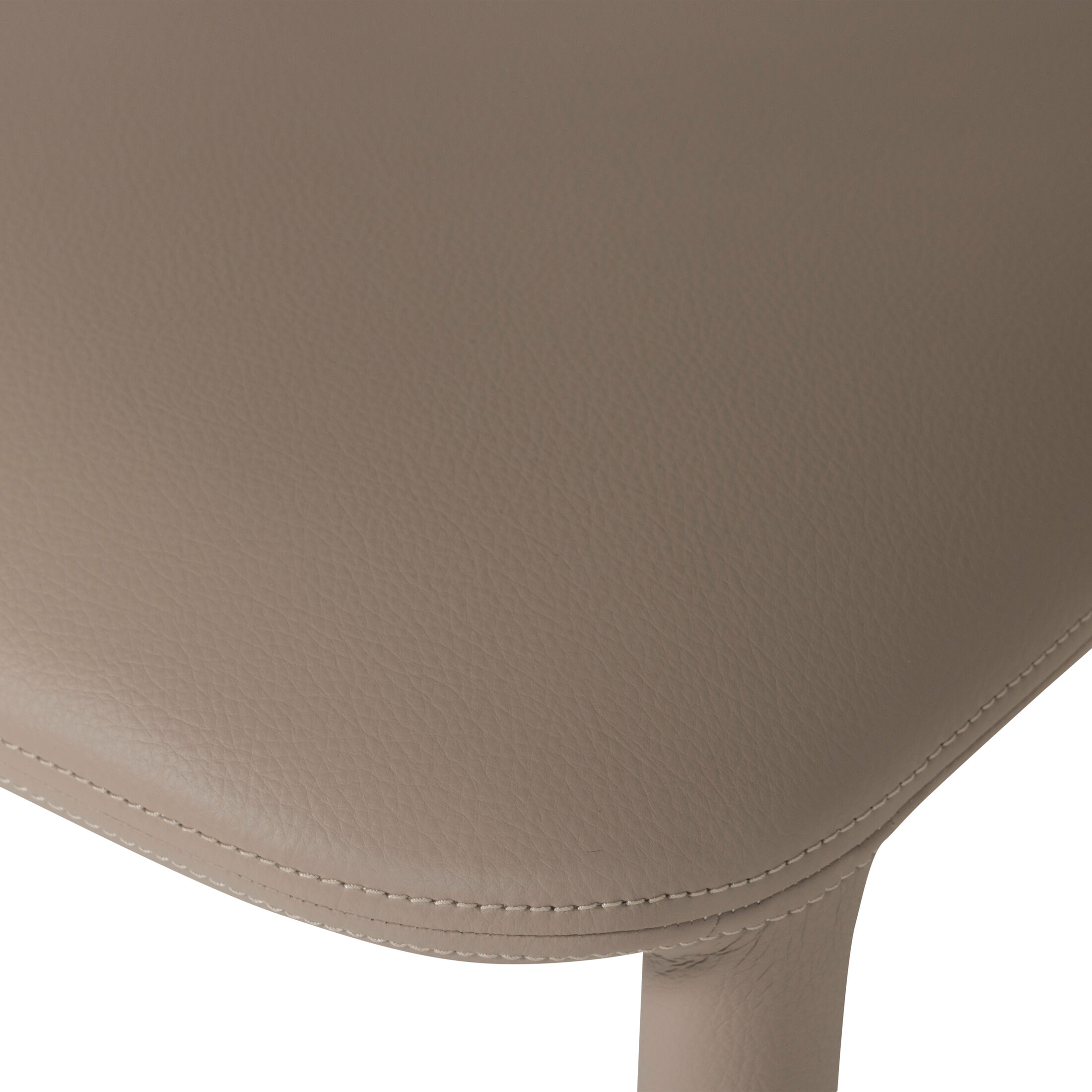 WOOOD Eetkamerstoel 'Noble' Lederlook, kleur Beige