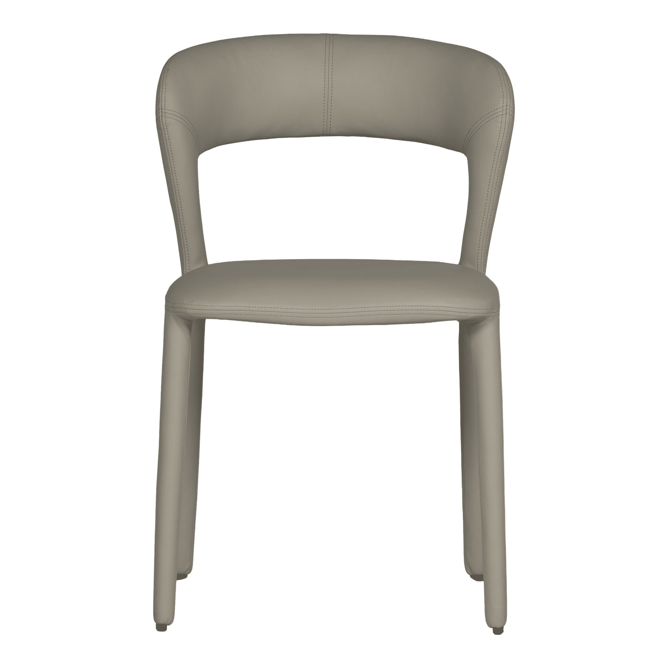 WOOOD Eetkamerstoel 'Noble' Lederlook, kleur Beige