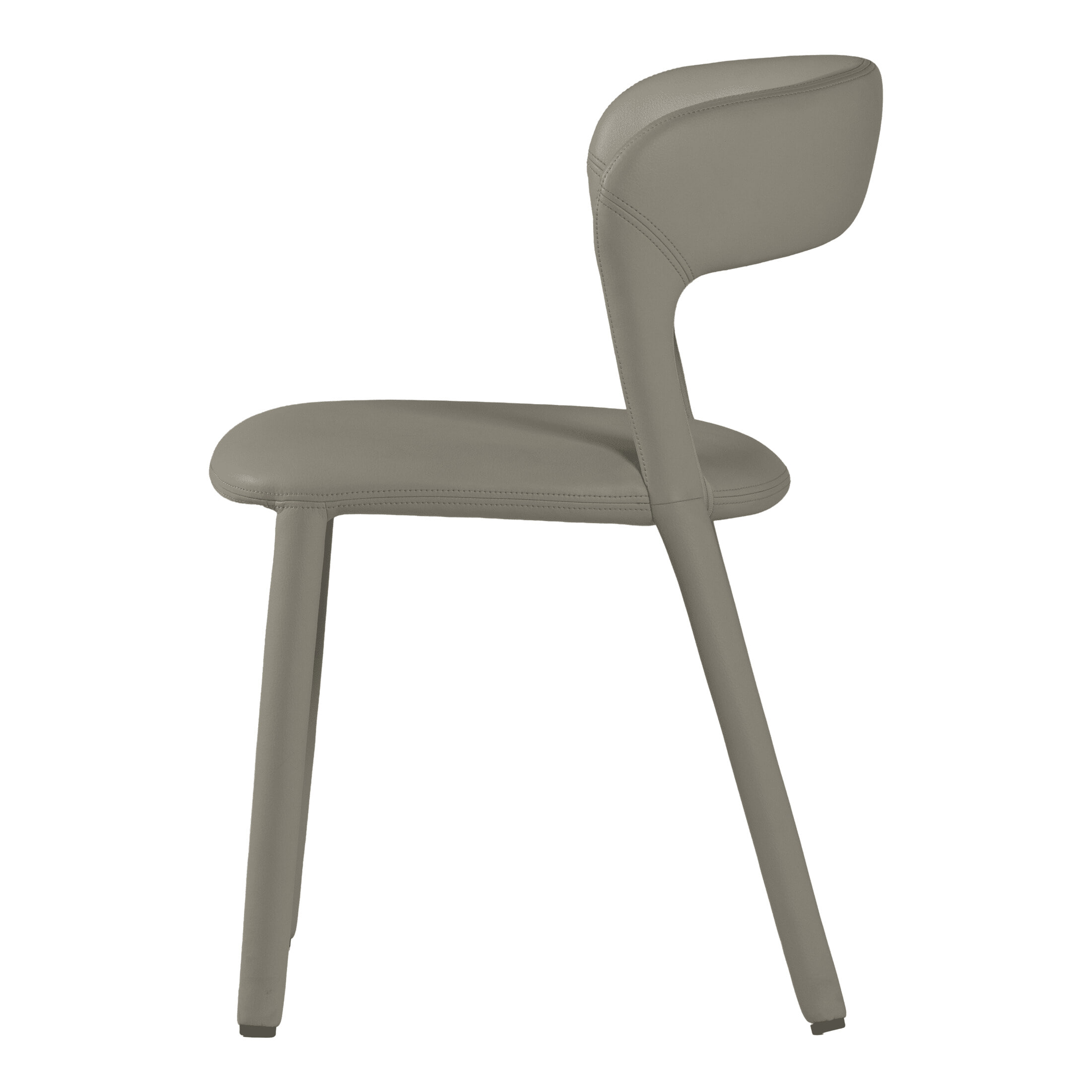 WOOOD Eetkamerstoel 'Noble' Lederlook, kleur Beige