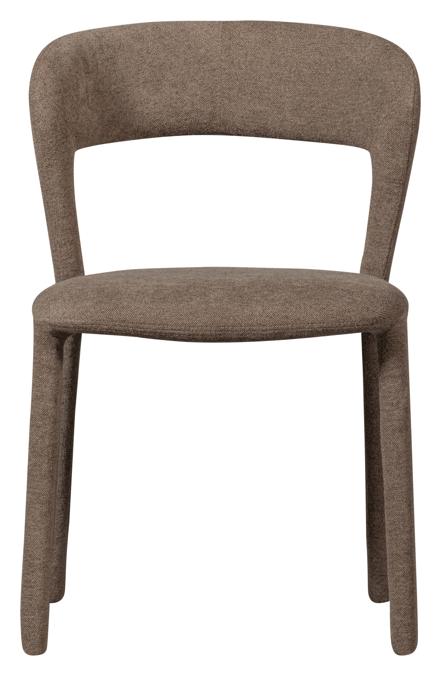 WOOOD Eetkamerstoel 'Noble' Geweven, kleur Taupe