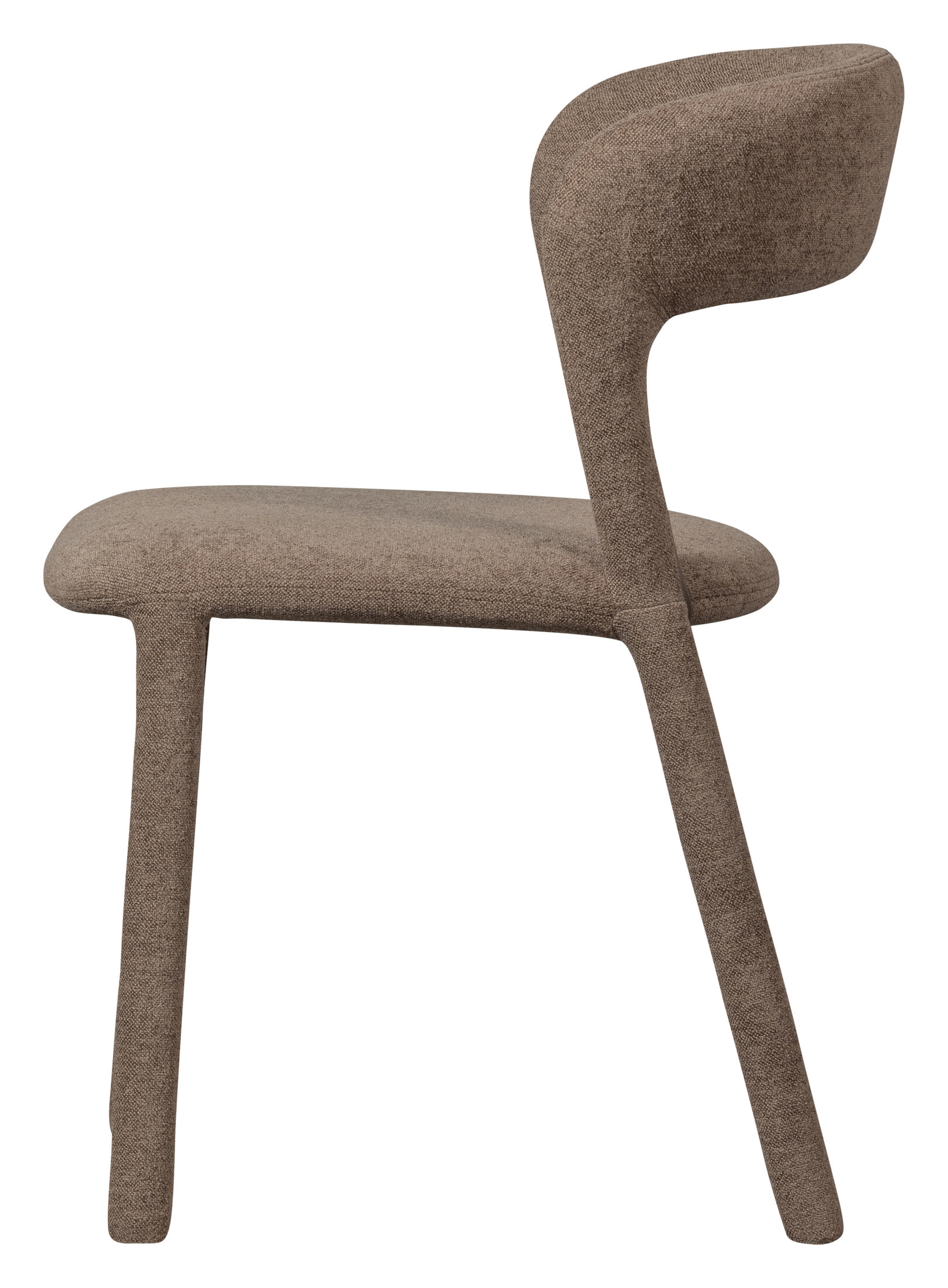 WOOOD Eetkamerstoel 'Noble' Geweven, kleur Taupe