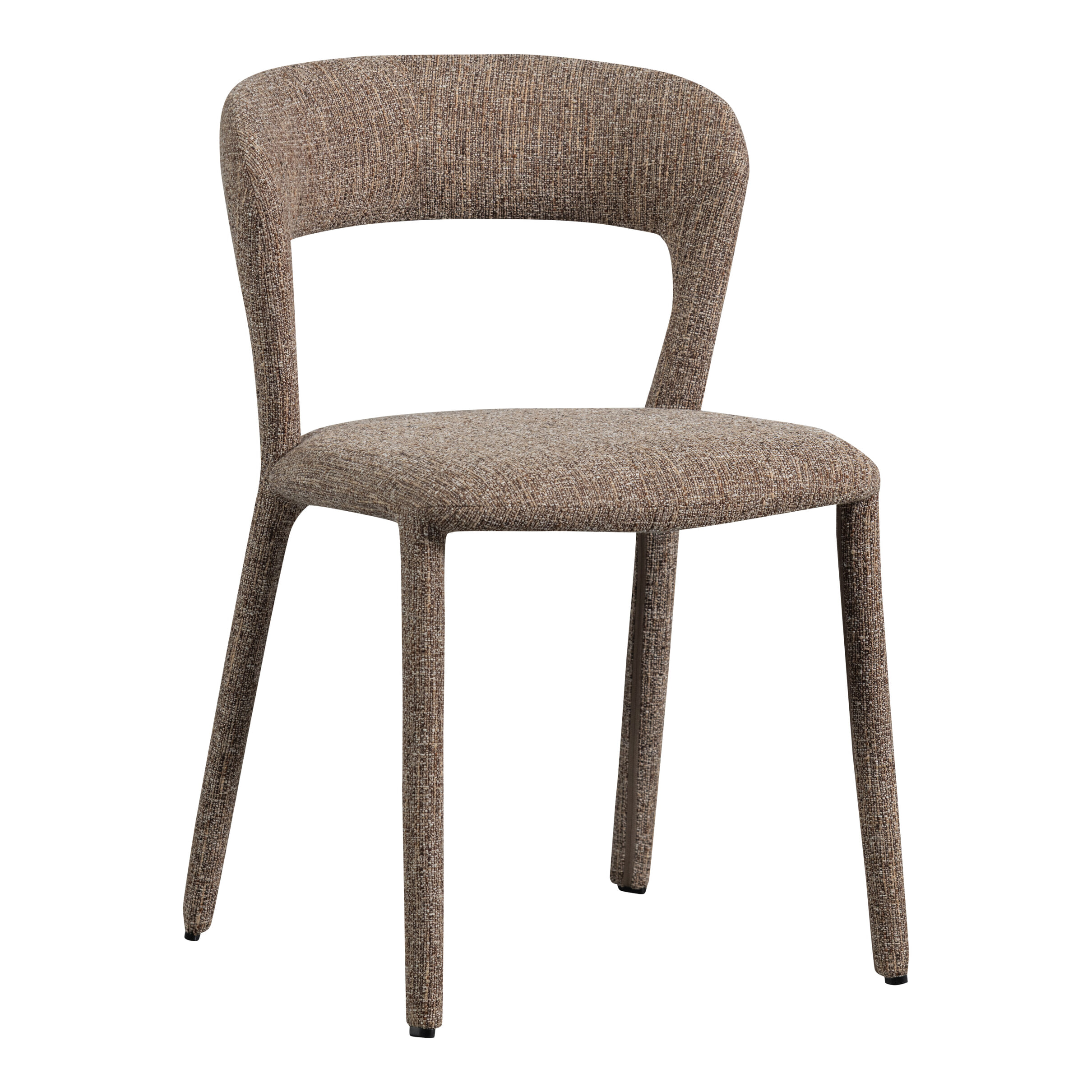 WOOOD Eetkamerstoel 'Noble' Geweven melange stof