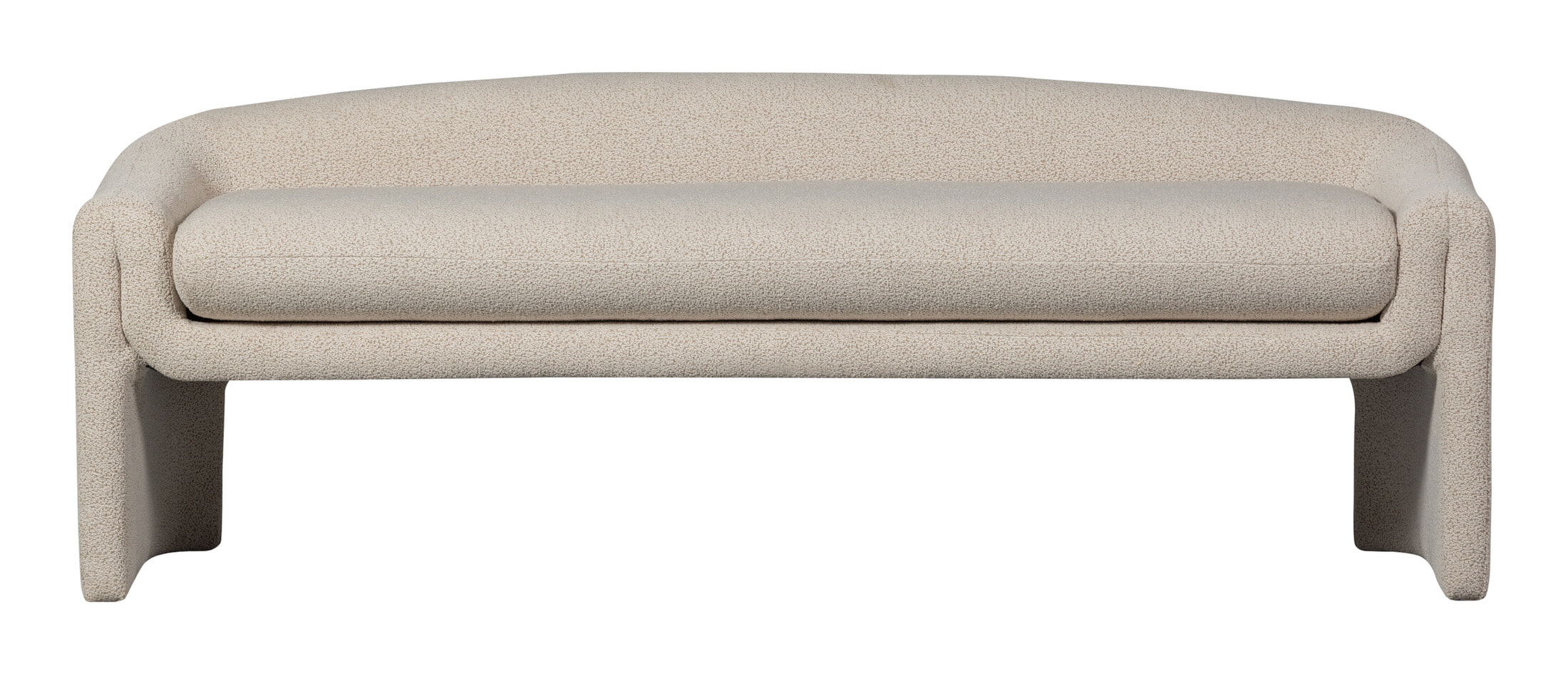 WOOOD Eetkamerbank 'Zone' Geweven, 160cm, kleur Beige