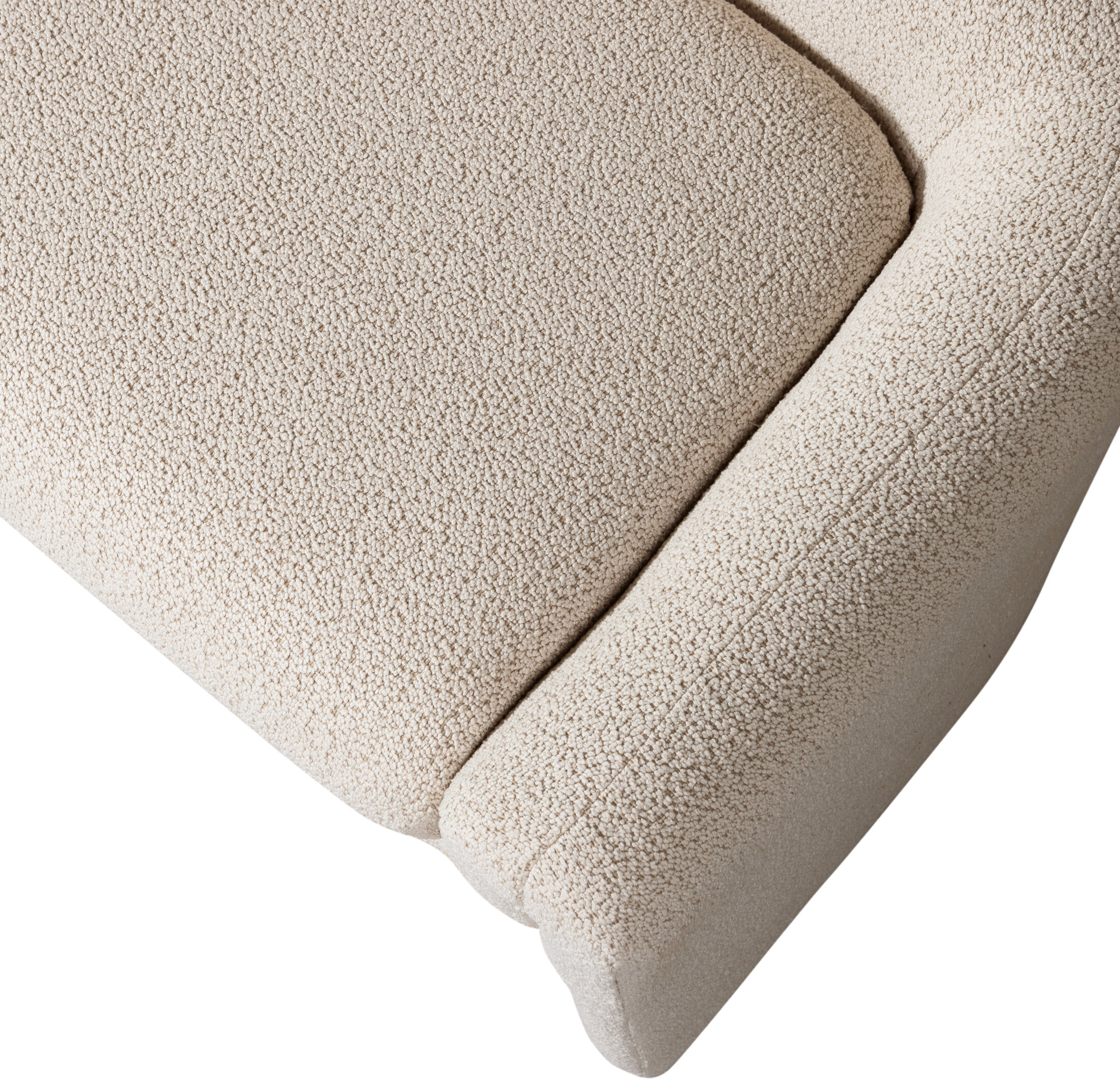 WOOOD Eetkamerbank 'Zone' Geweven, 160cm, kleur Beige