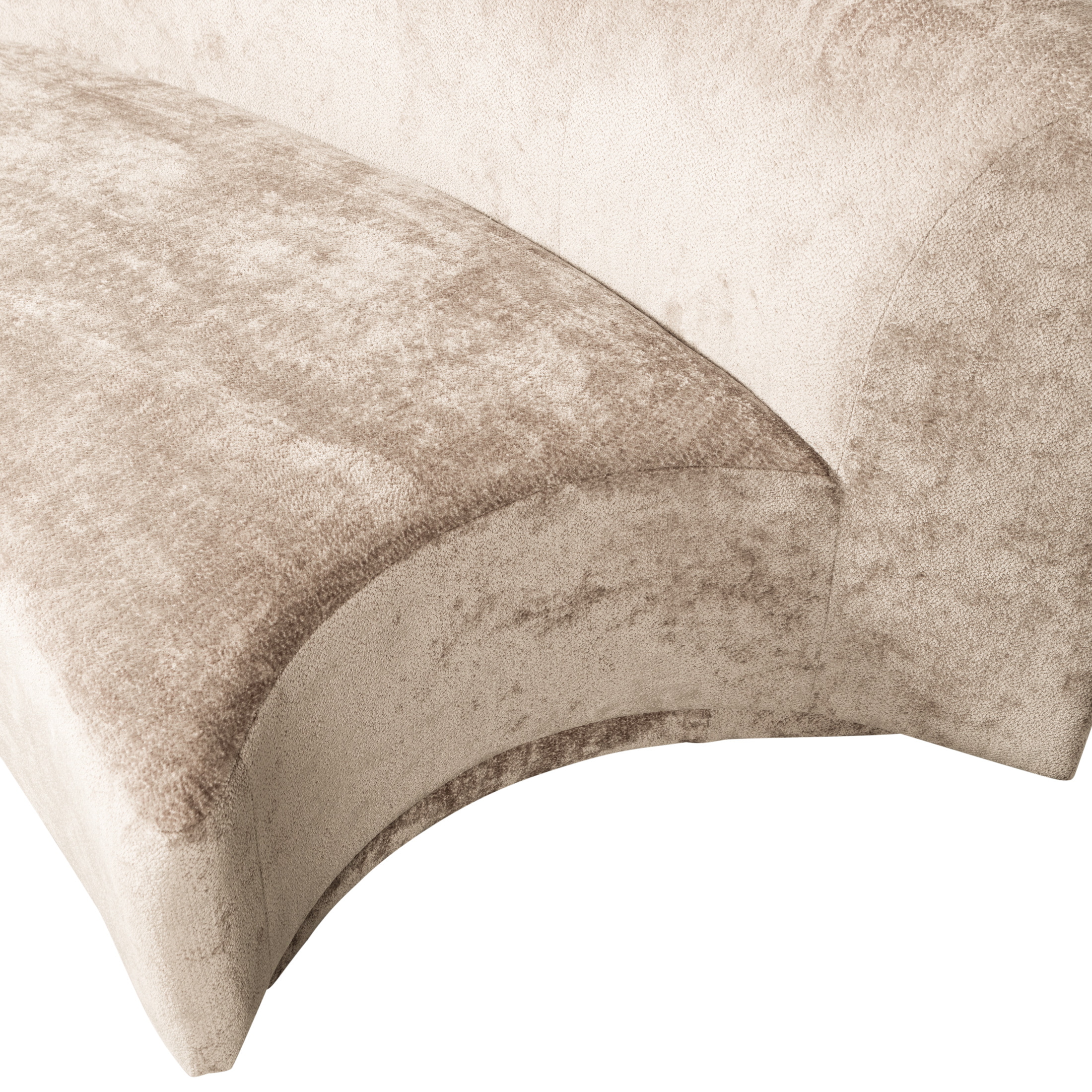 WOOOD 2-zits Bank 'Popular' Modulair, Chenille, kleur Naturel