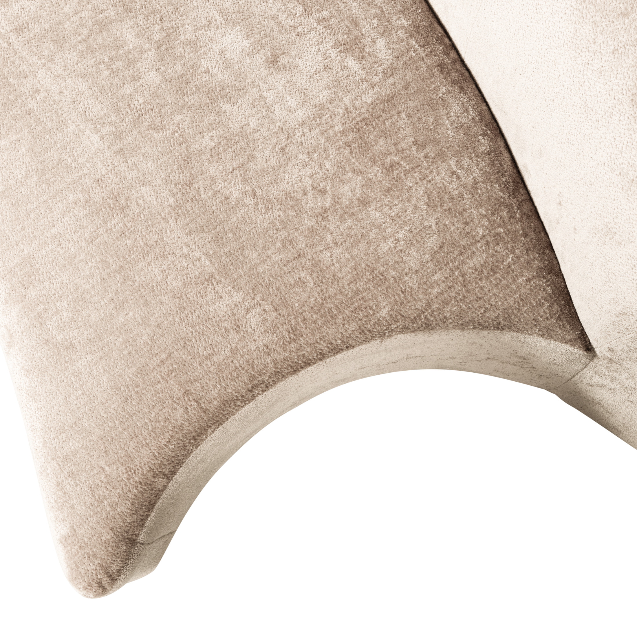 WOOOD 2-zits Bank 'Popular' Modulair, Chenille, kleur Naturel