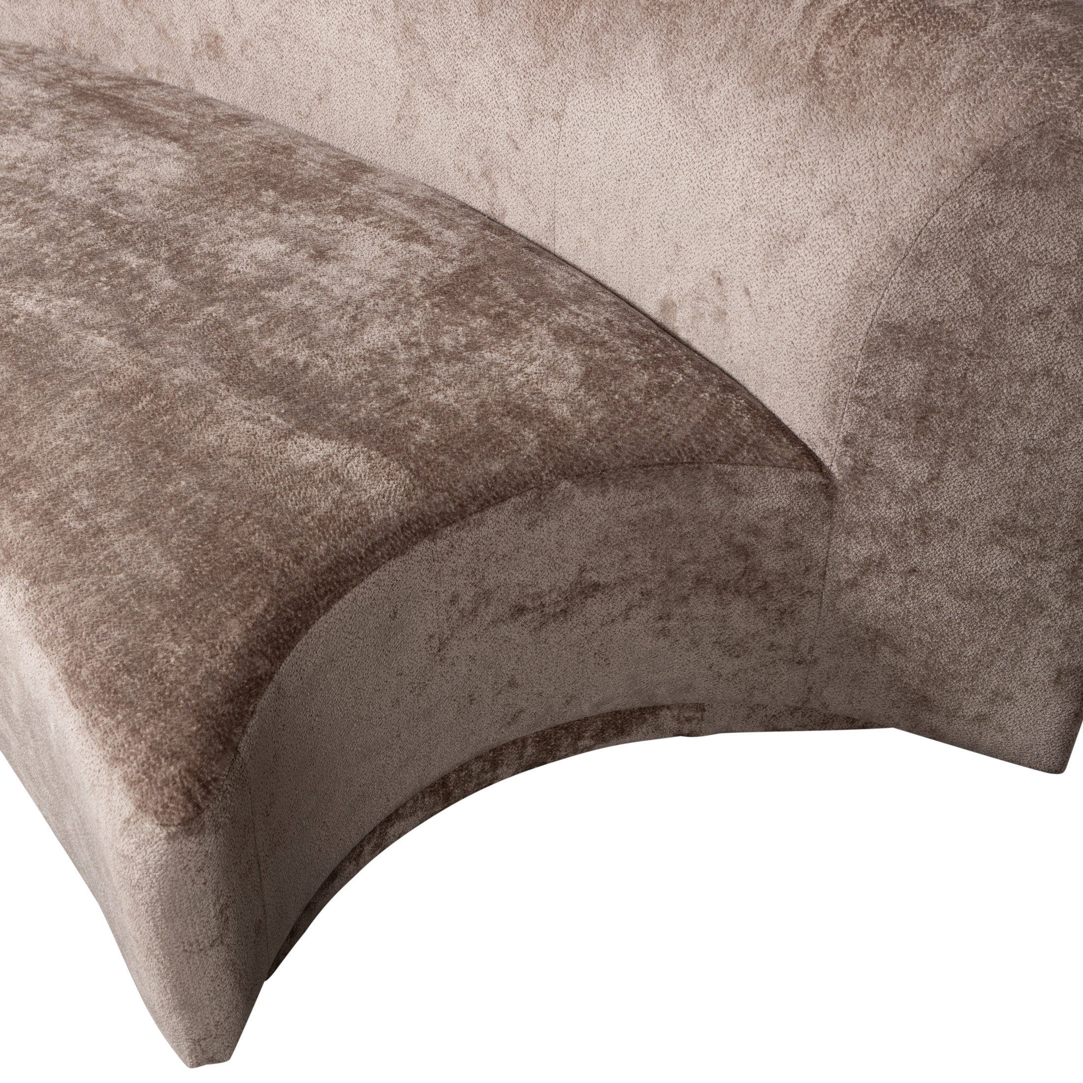 WOOOD 2-zits Bank 'Popular' Modulair, Chenille, kleur Taupe