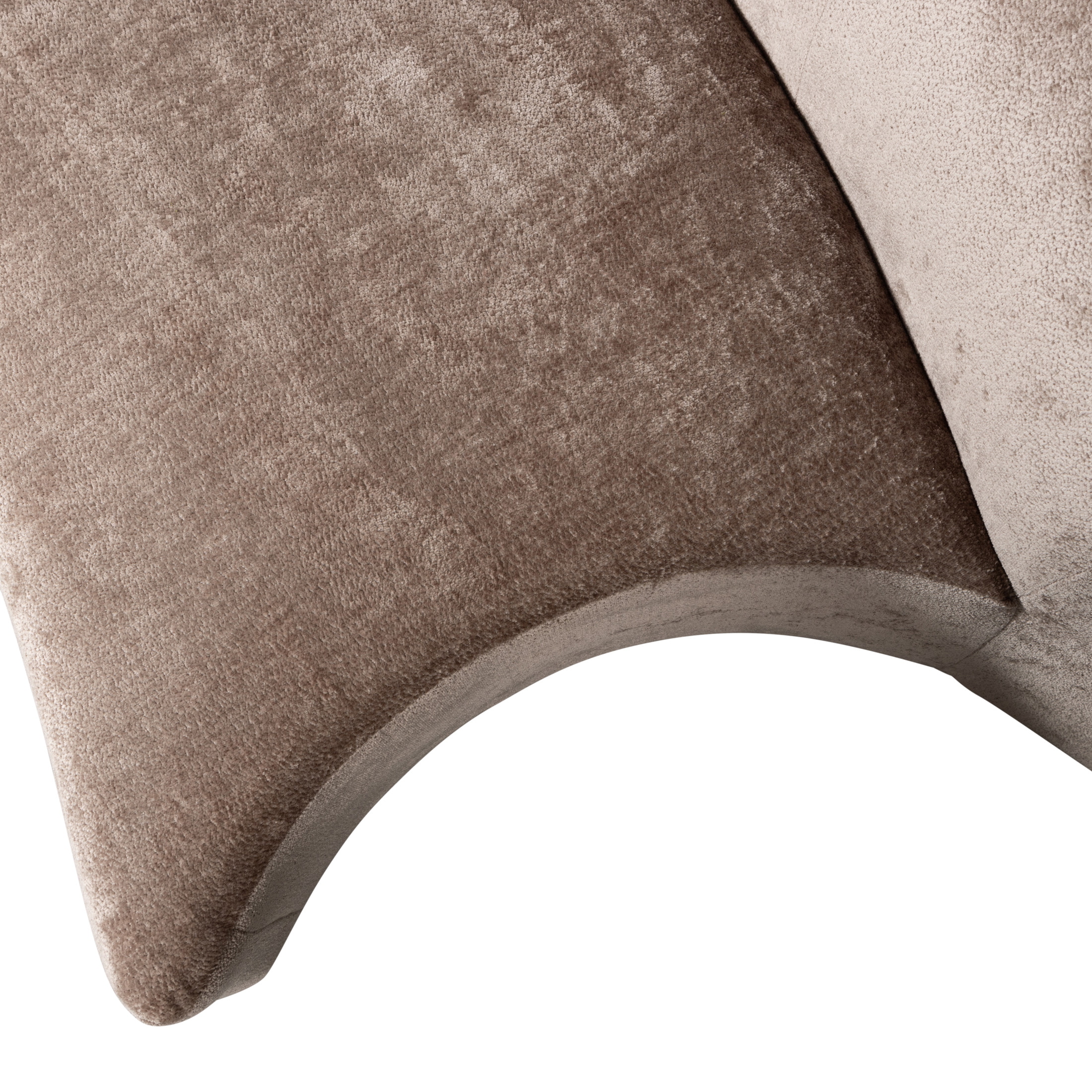 WOOOD 2-zits Bank 'Popular' Modulair, Chenille, kleur Taupe