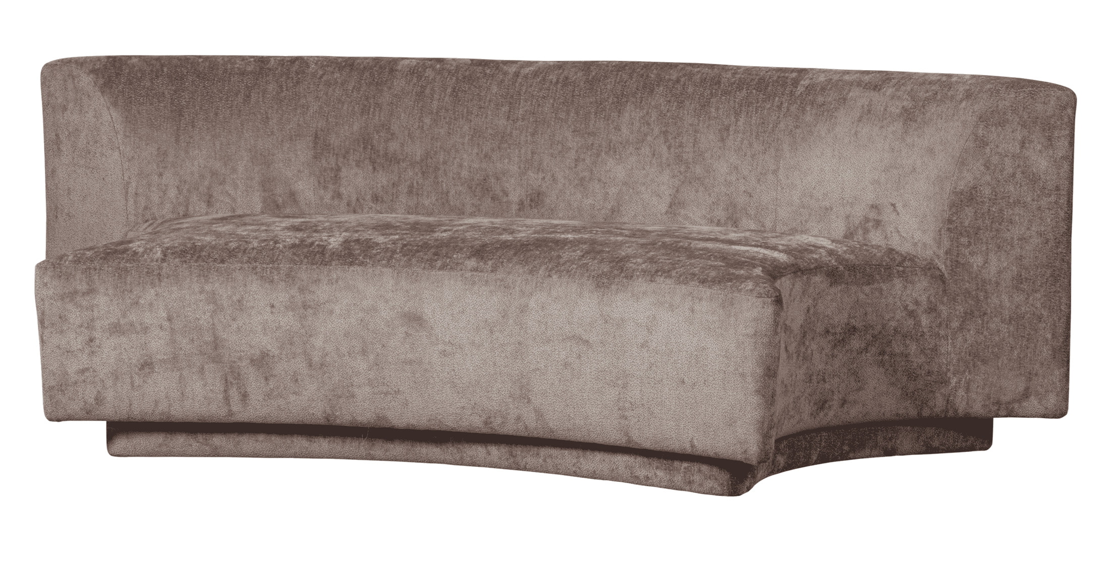 WOOOD 2-zits Bank 'Popular' Modulair, Chenille, kleur Taupe