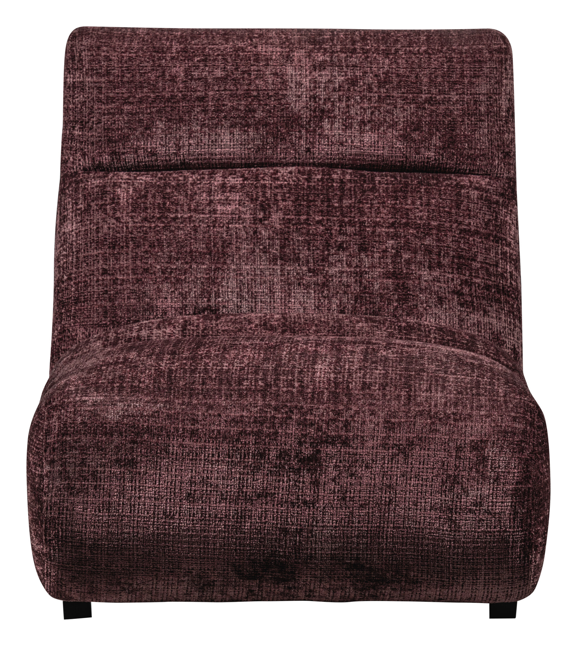 WOOOD Fauteuil 'Observe' Chenille, kleur Aubergine