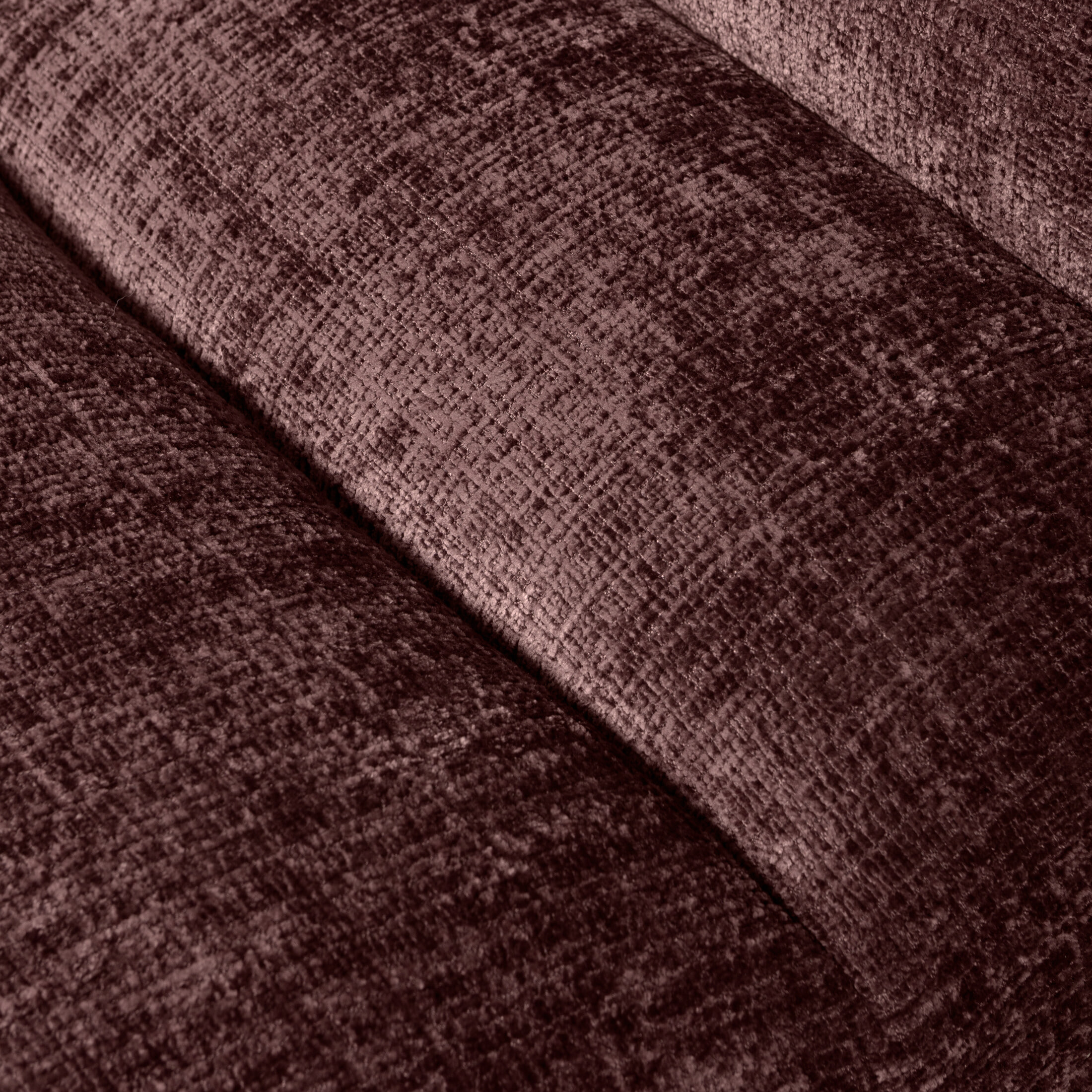 WOOOD Fauteuil 'Observe' Chenille, kleur Aubergine