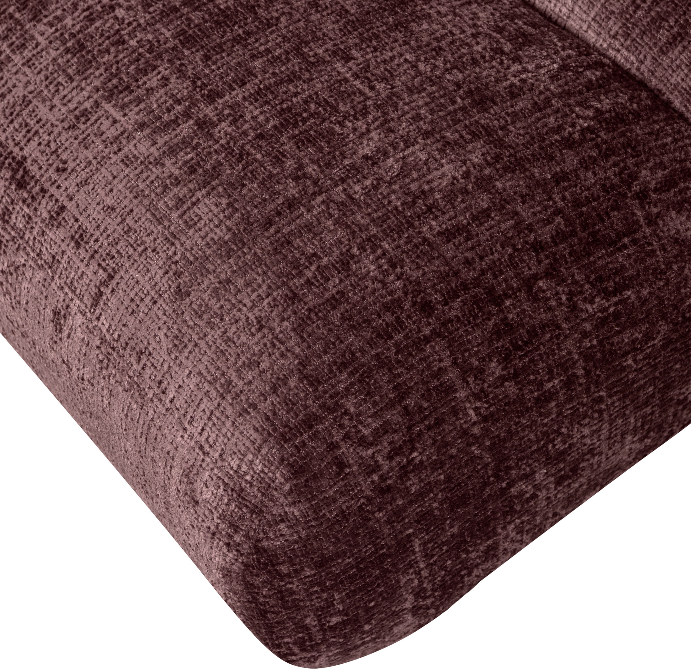 WOOOD Fauteuil 'Observe' Chenille, kleur Aubergine