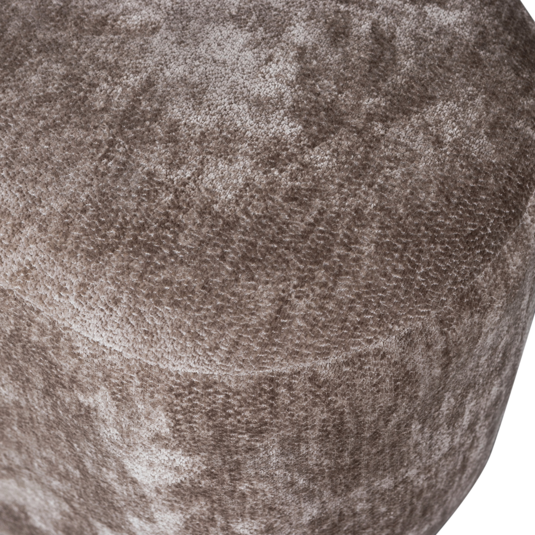 WOOOD Organische Poef 'Popular' Chenille, kleur Taupe