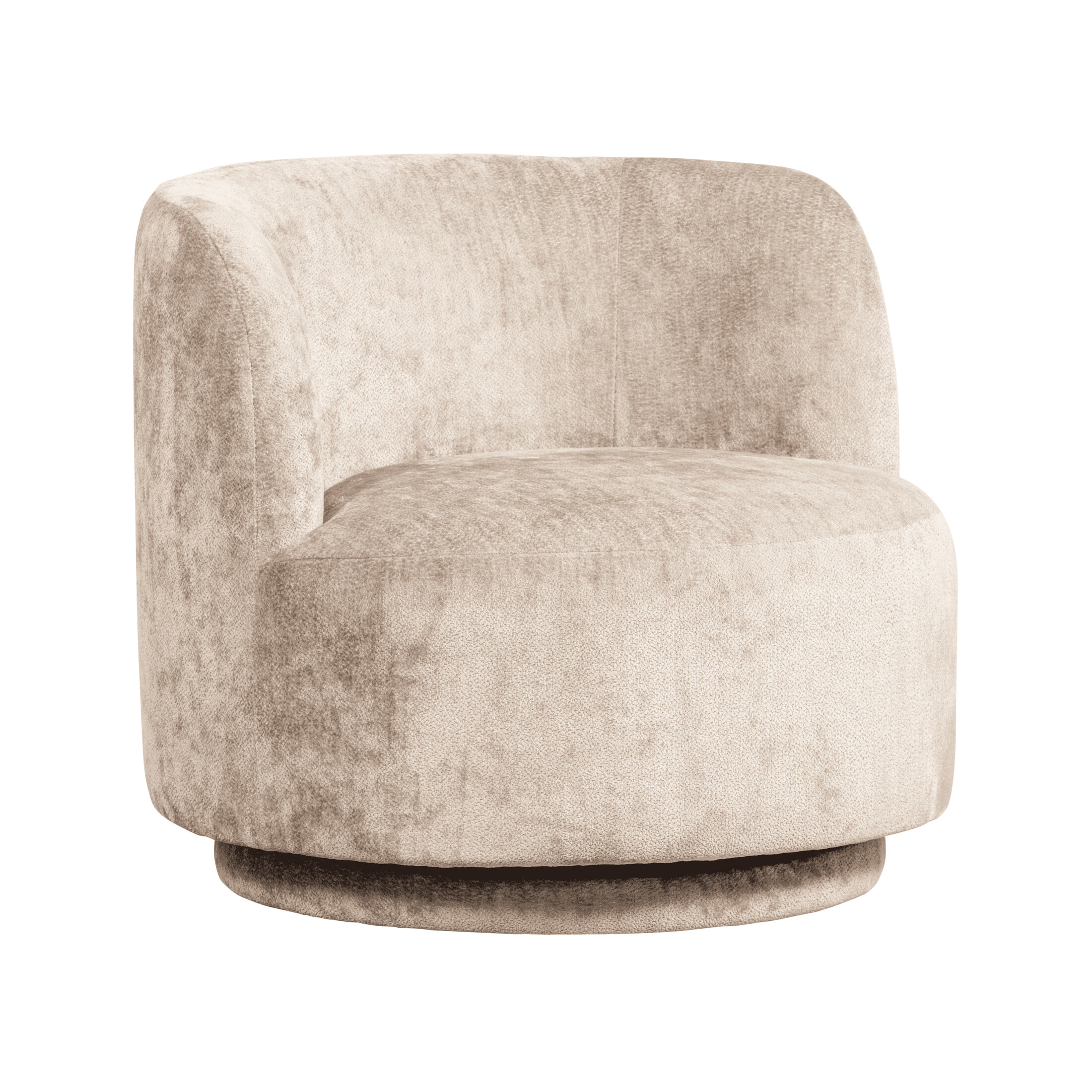 WOOOD Draaifauteuil 'Popular' Modulair, Chenille, kleur Naturel