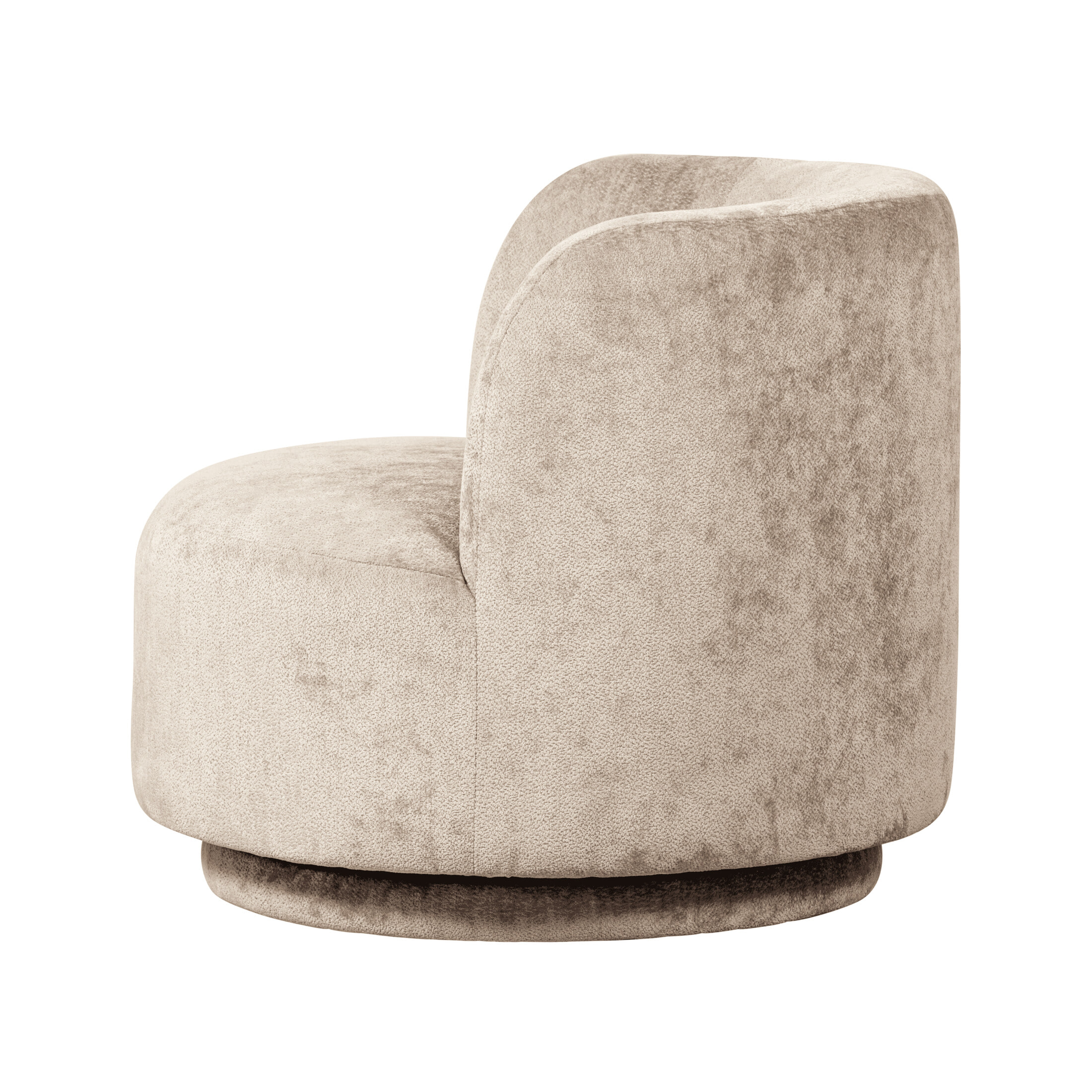 WOOOD Draaifauteuil 'Popular' Modulair, Chenille, kleur Naturel