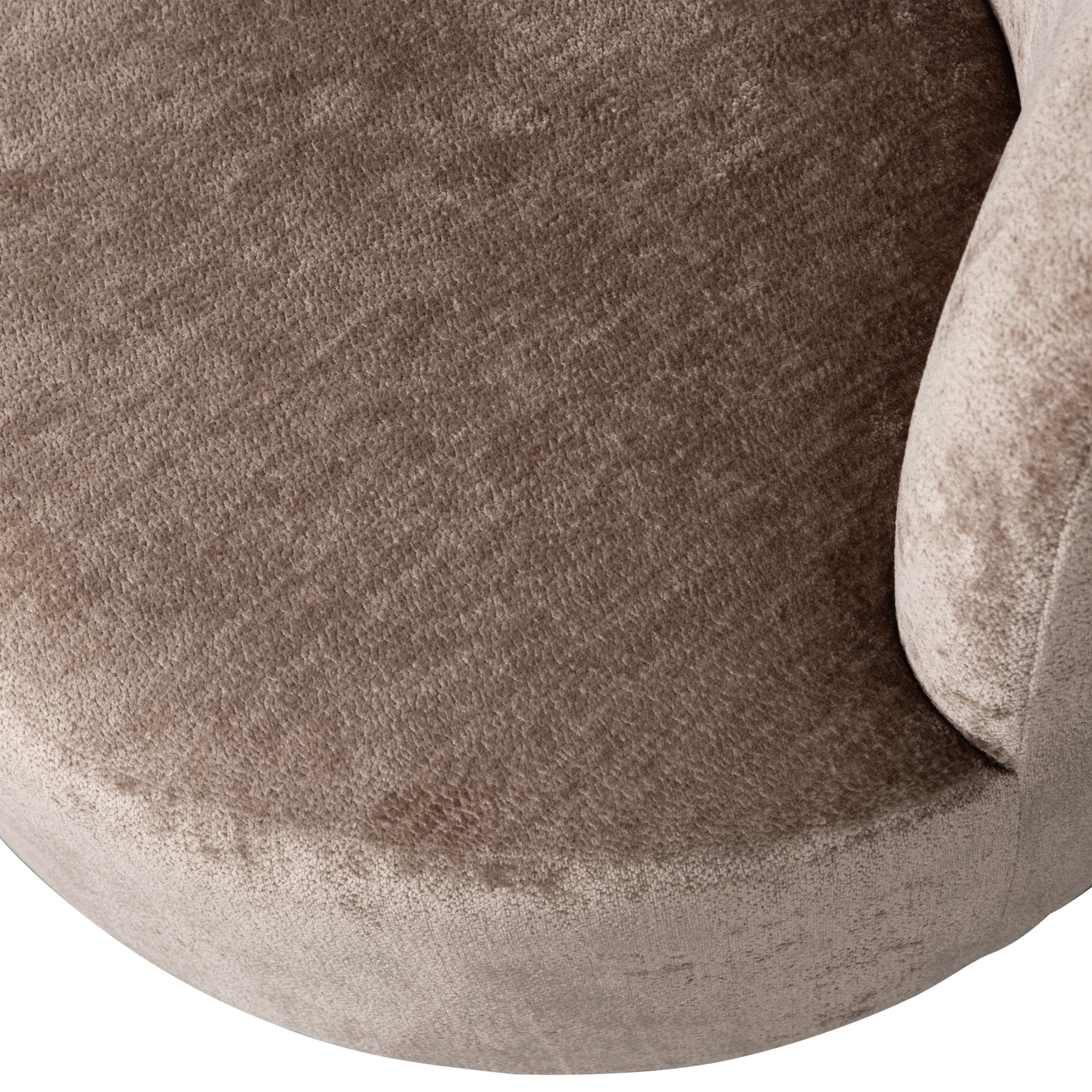 WOOOD Draaifauteuil 'Popular' Modulair, Chenille, kleur Taupe