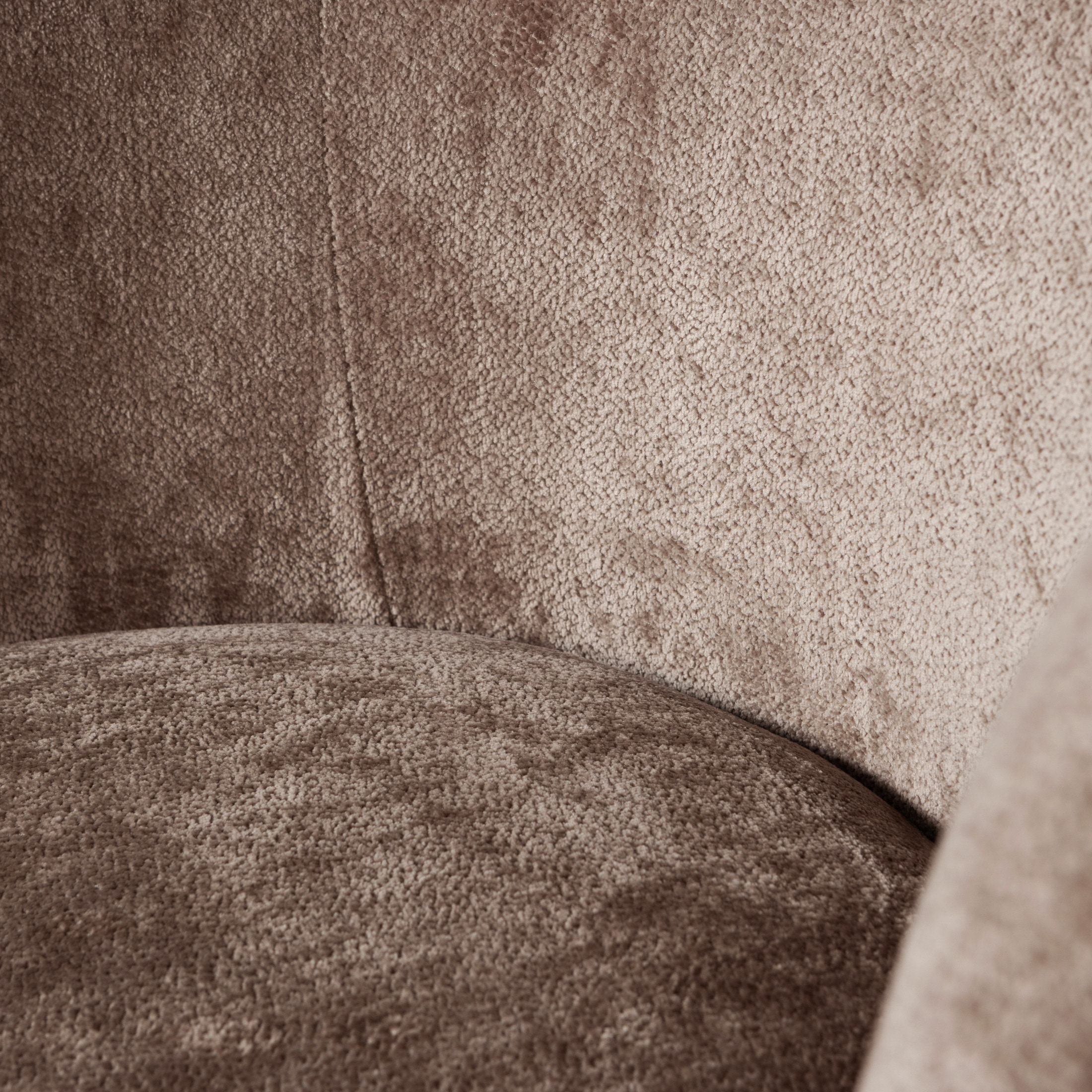 WOOOD Draaifauteuil 'Popular' Modulair, Chenille, kleur Taupe