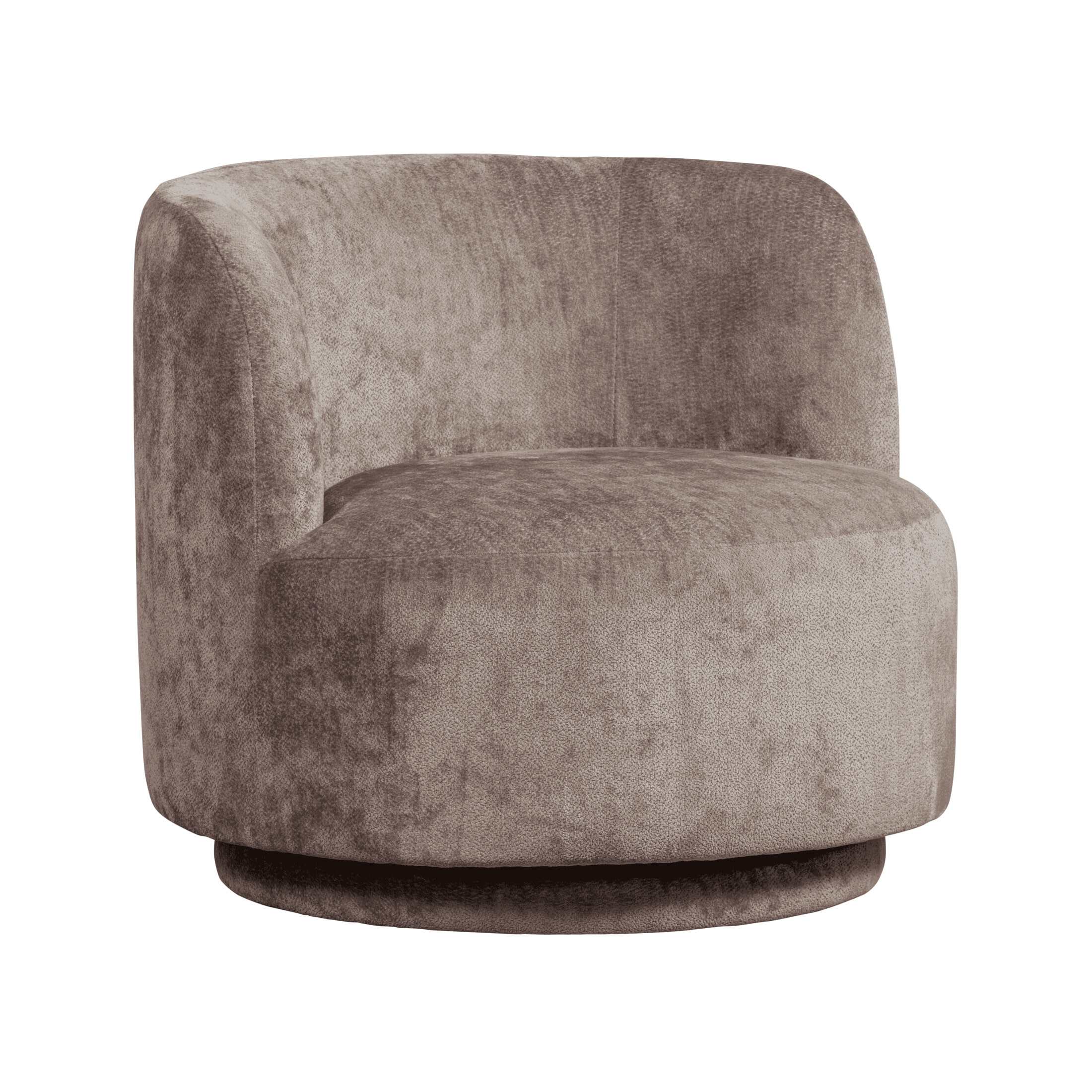 WOOOD Draaifauteuil 'Popular' Modulair, Chenille, kleur Taupe