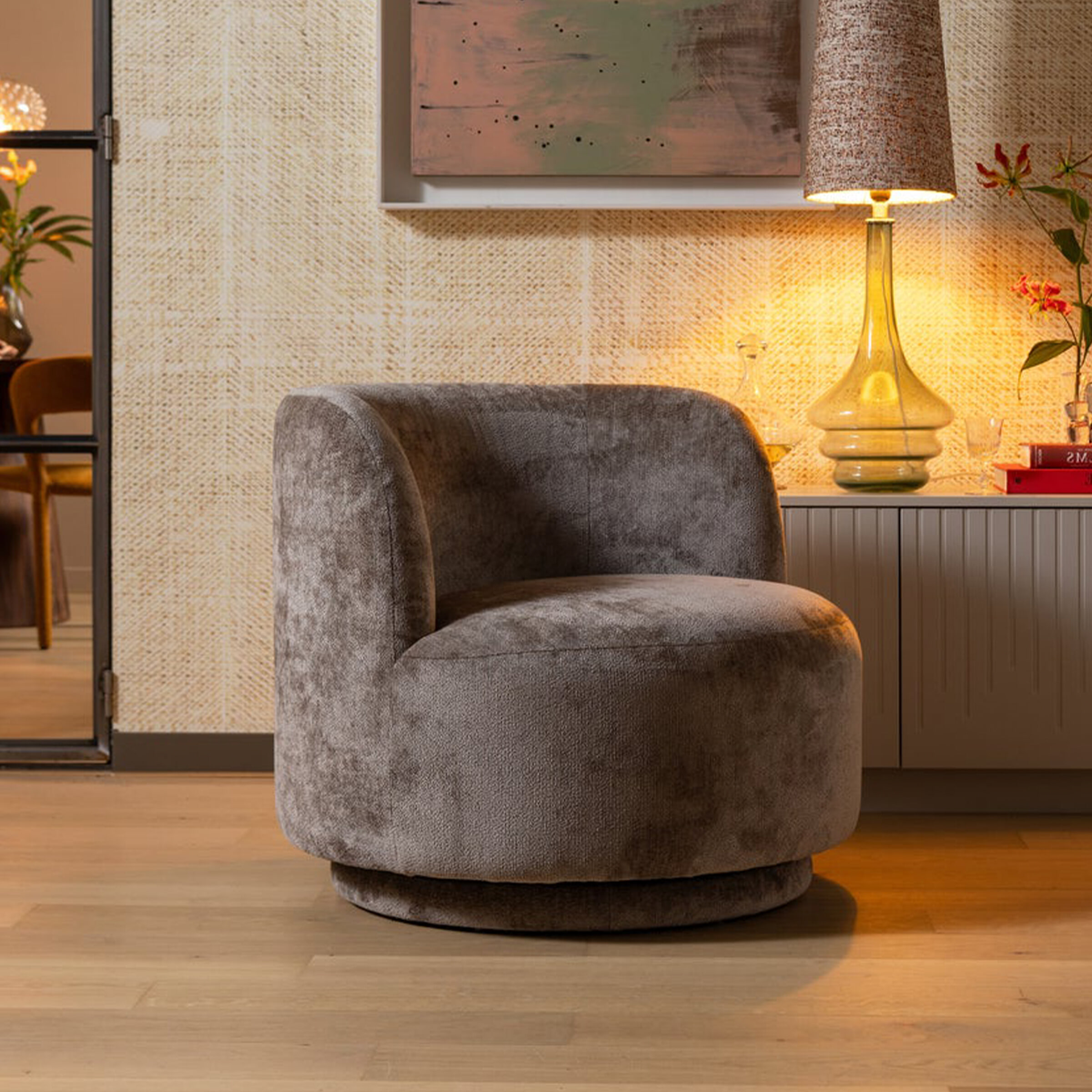 Woood Drehsessel "Popular" Frei Im Raum Stellbar, H 72 Cm X B 81 Cm