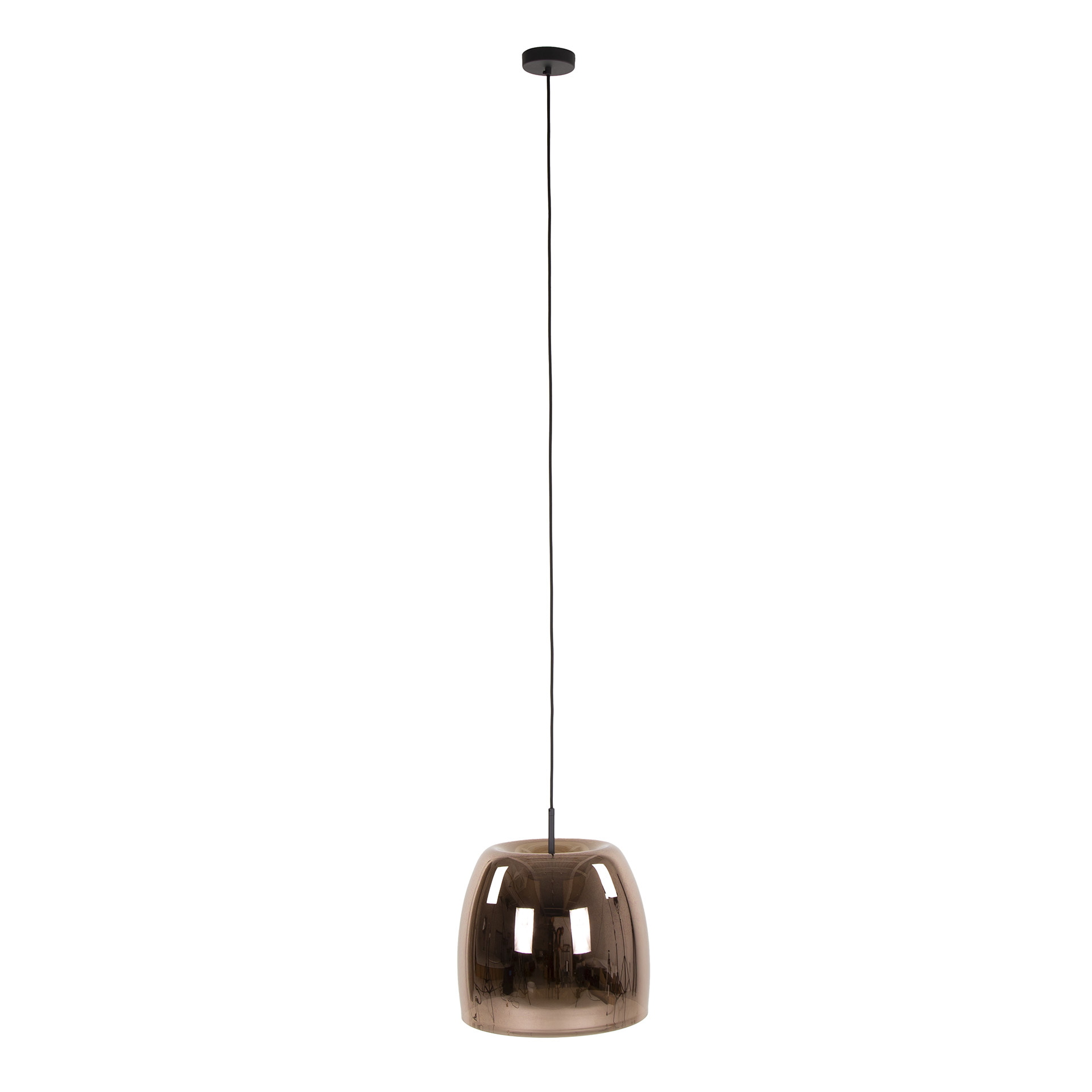 LifestyleFurn Hanglamp 'Rift' Koper glas, 35cm