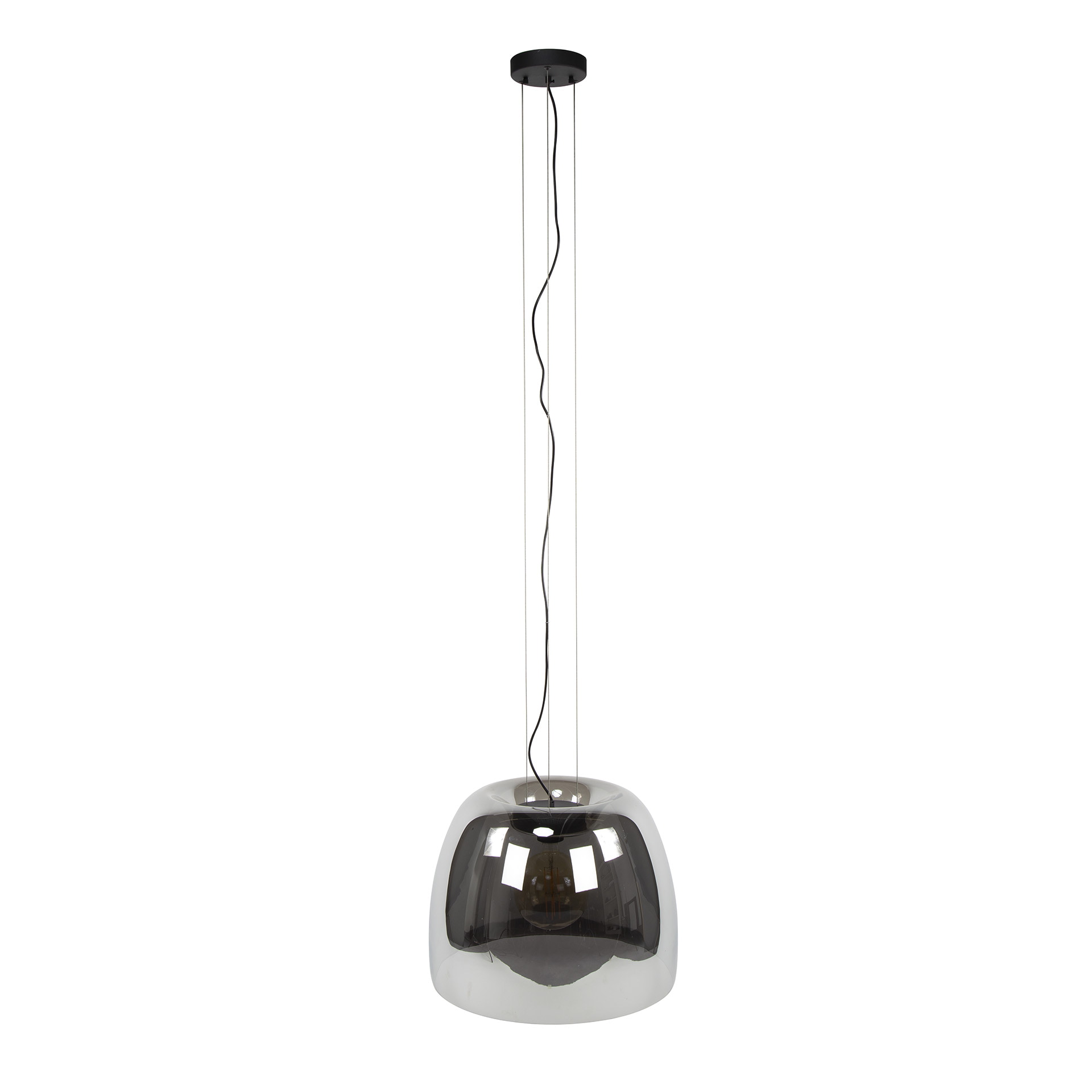 LifestyleFurn Hanglamp 'Rift' Smoke glas, 48cm