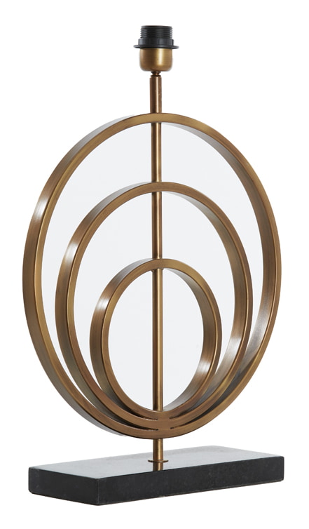 Light & Living Tafellamp 'Cassel' 50cm, kleur Antiek Brons (excl. kap)