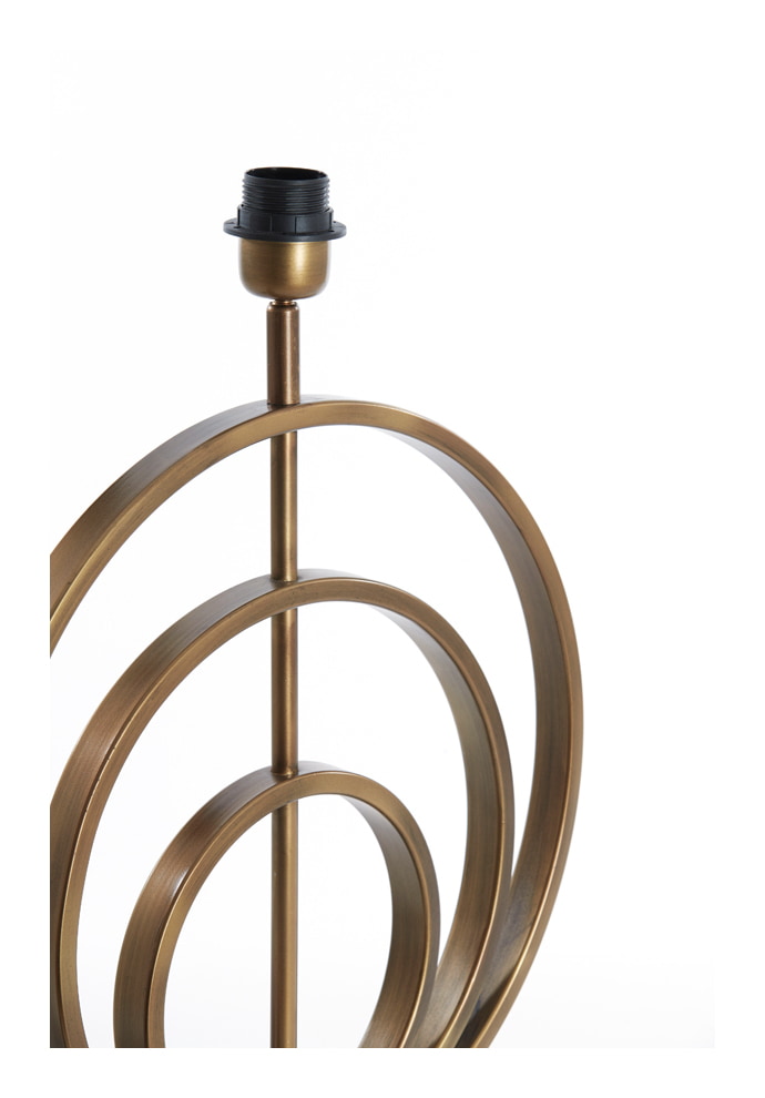 Light & Living Tafellamp 'Cassel' 50cm, kleur Antiek Brons (excl. kap)