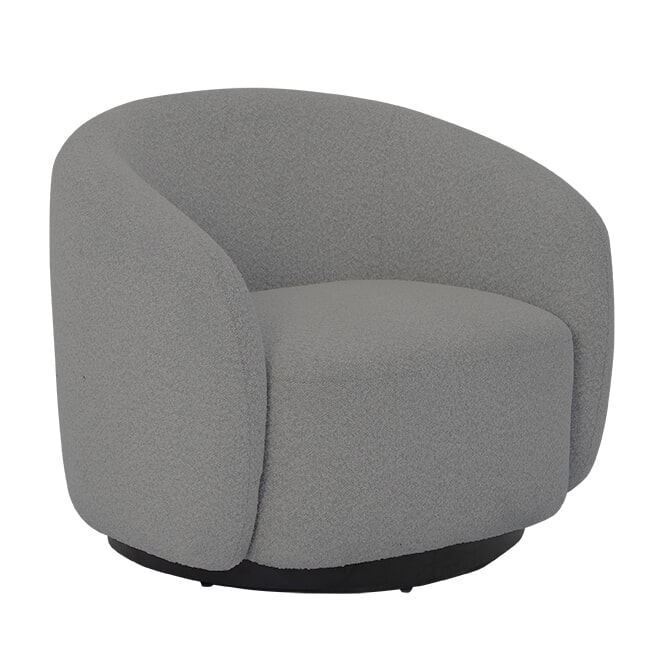 Tower Living Draaifauteuil Belfast Bouclé - Taupe