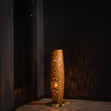 LifestyleFurn Vloerlamp 'Eugena' Teakhout, 104cm