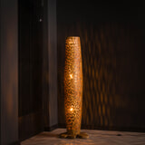 LifestyleFurn Vloerlamp 'Eugena' Teakhout, 145cm