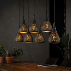 Hanglamp 'Daniel' 7-lamps, Ø15cm