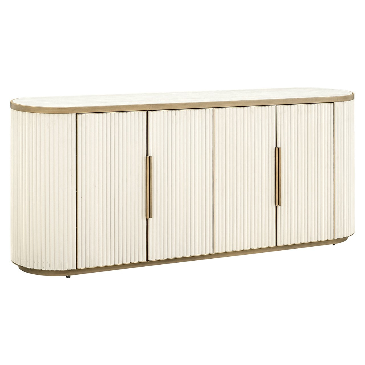 Richmond Dressoir Tivoli Stof en keramiek, 192cm - Wit