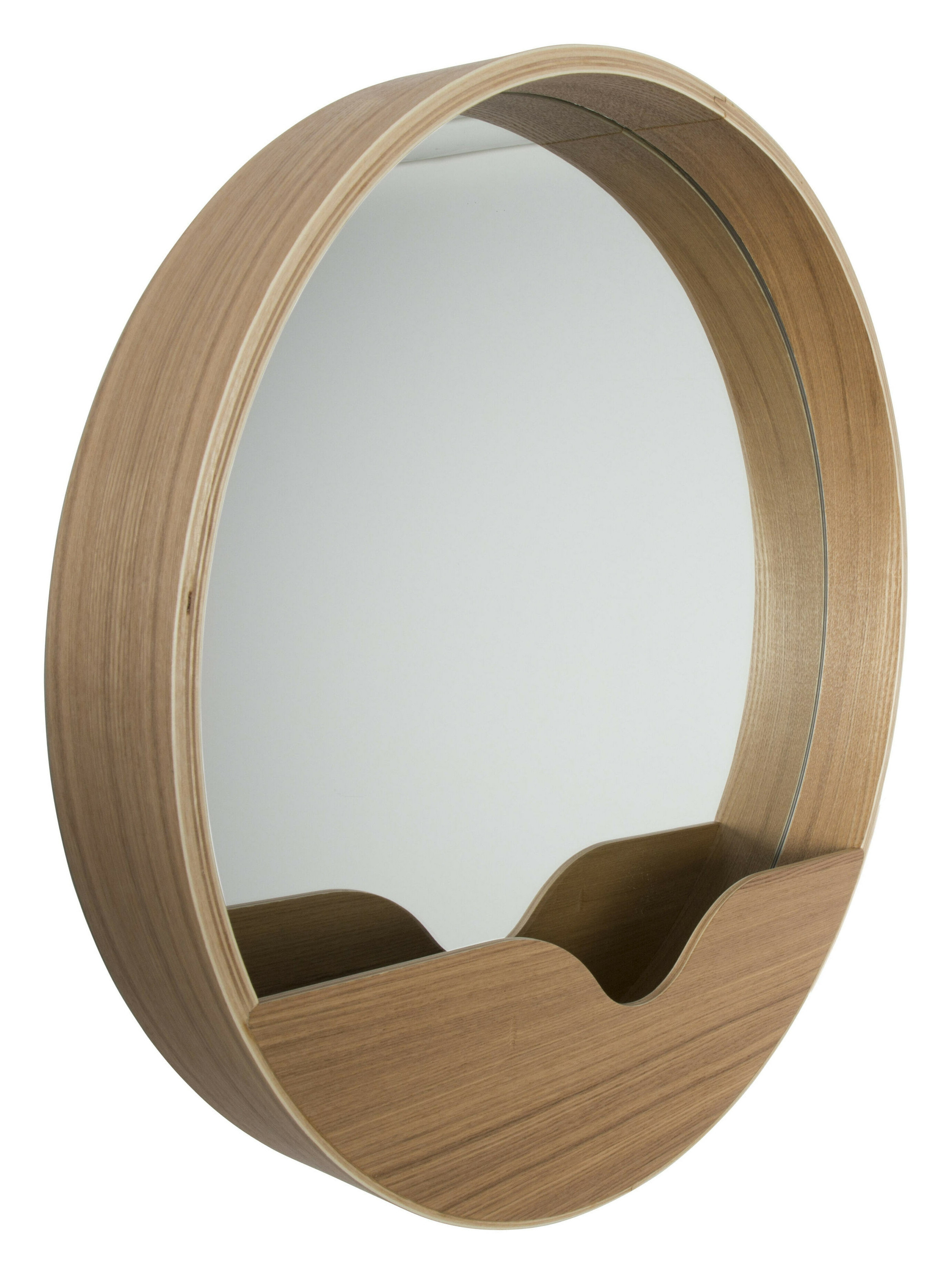 Zuiver Ronde Spiegel 'Round Wall' Eiken, 60cm