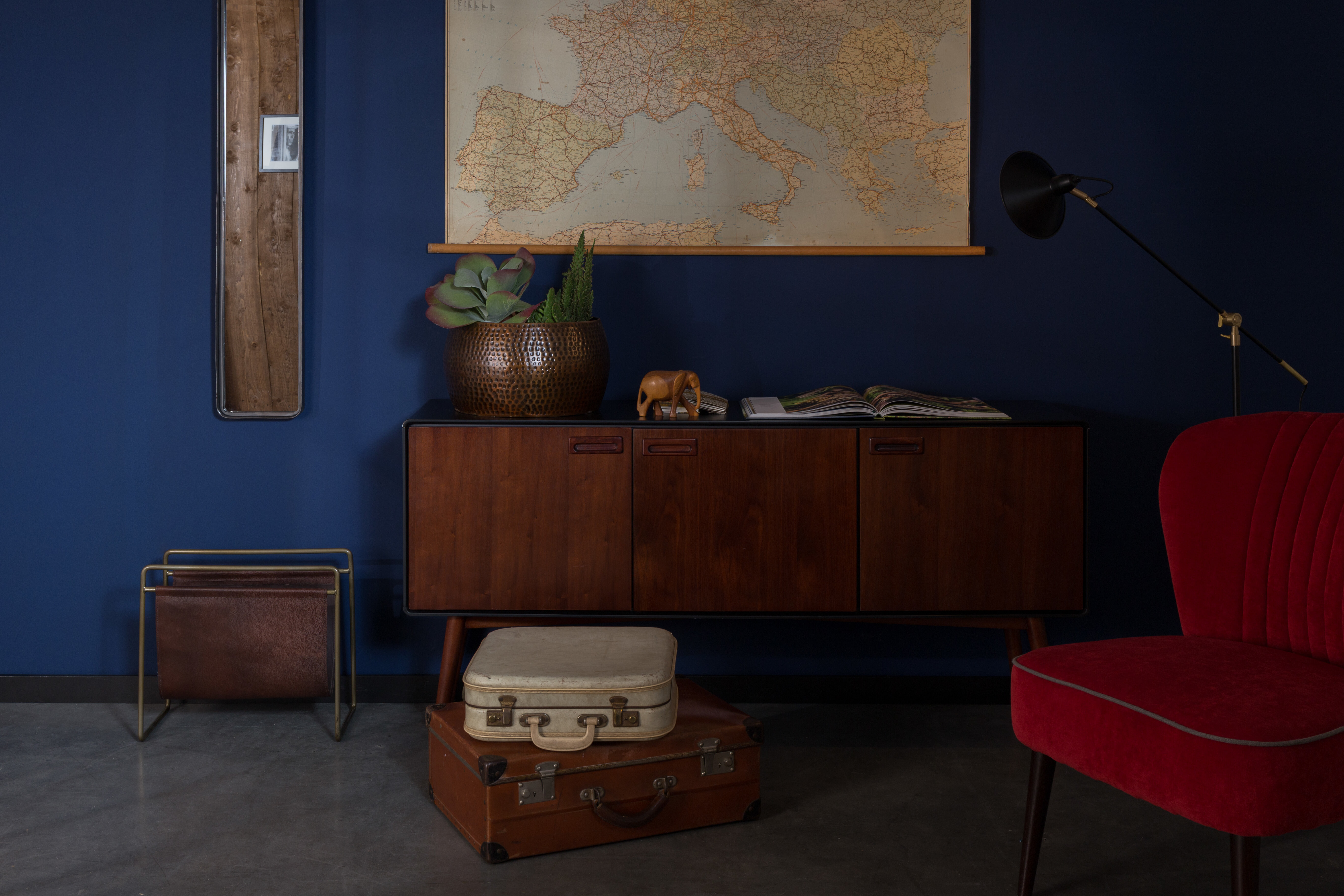 Dutchbone Spiegel 'Blackbeam' 120 x 20cm