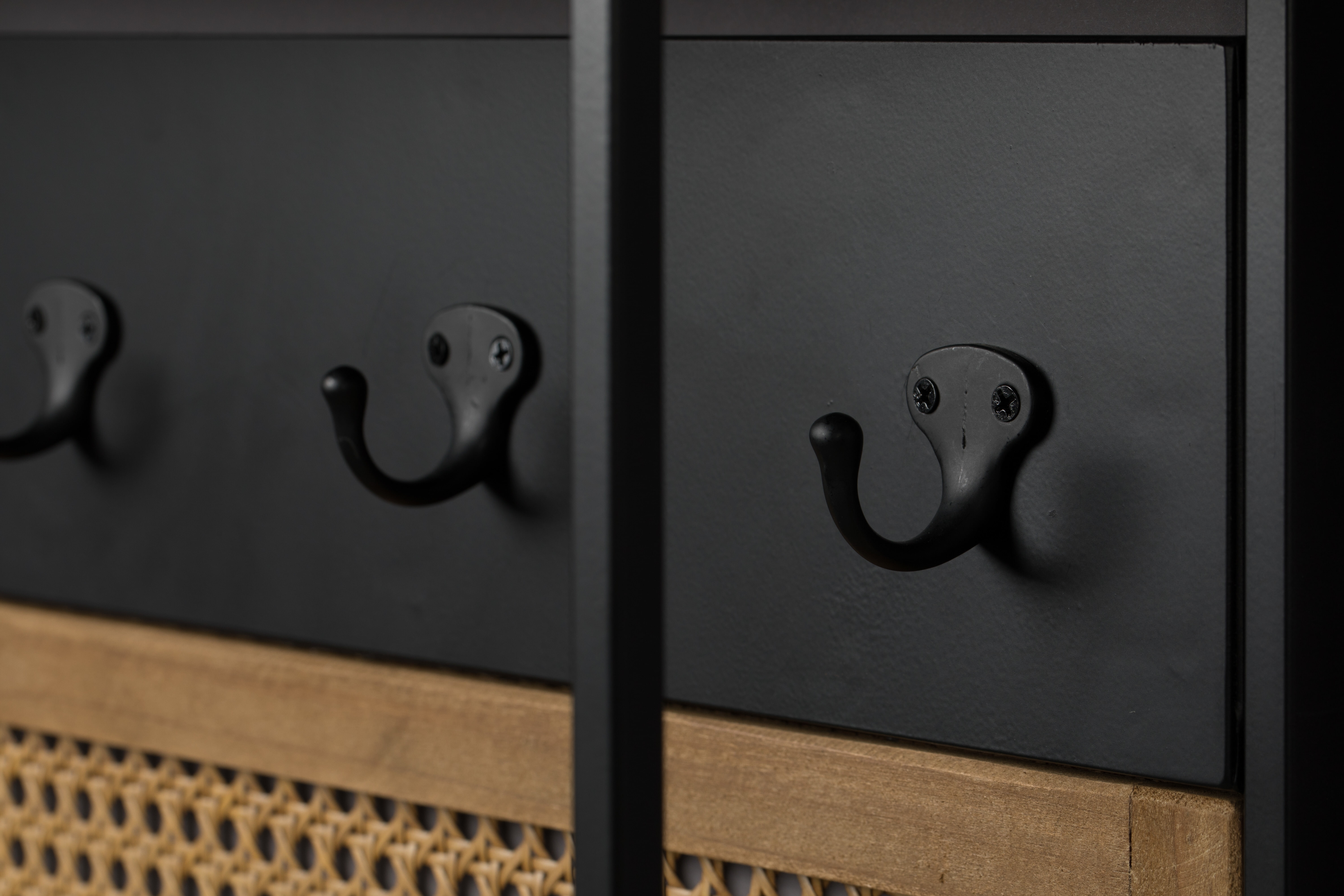 Dutchbone Kapstok 'Langres' met spiegel, 165 x 53cm