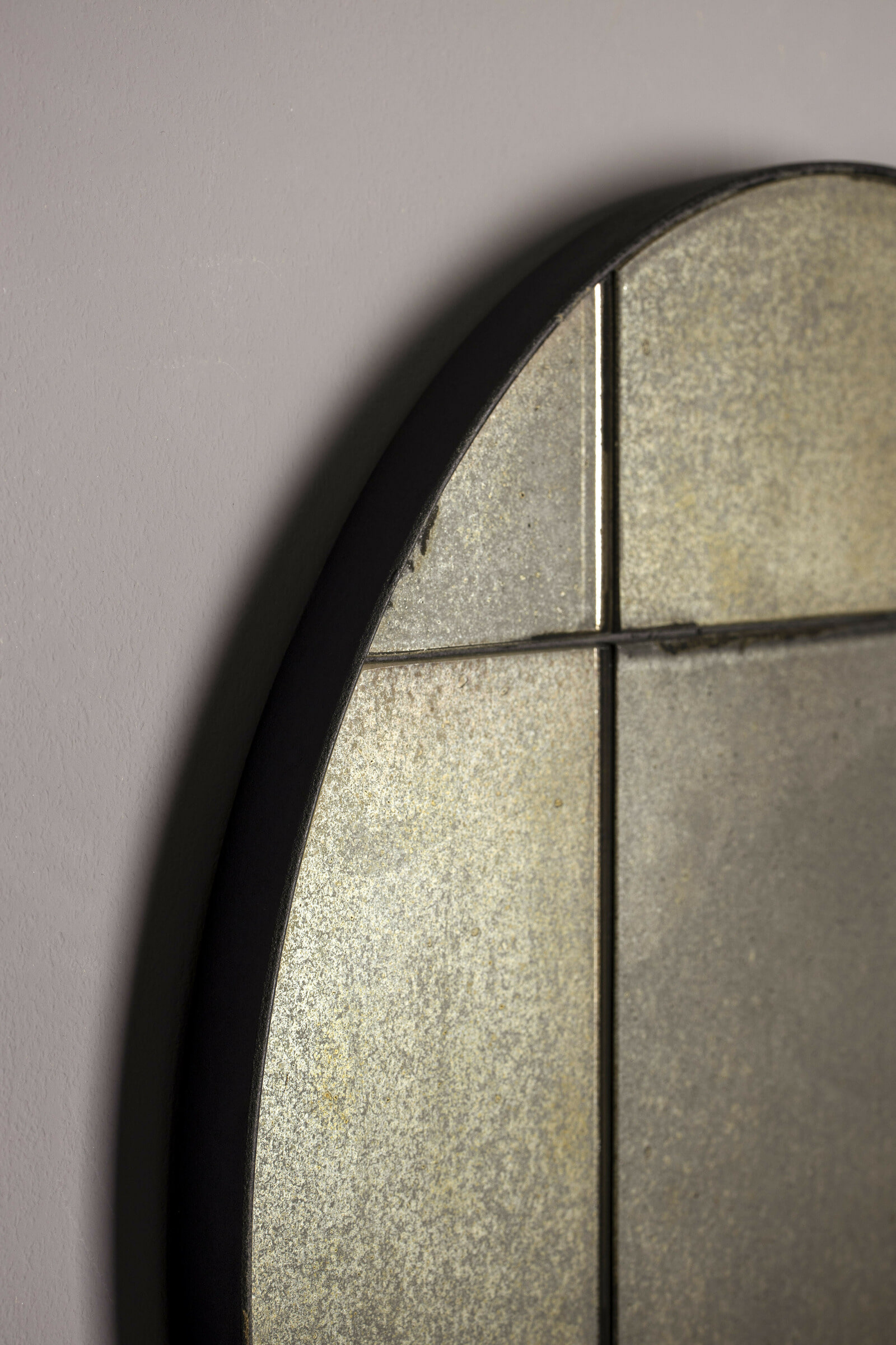 Dutchbone Ronde Spiegel 'Mado' Antique finish, 40cm
