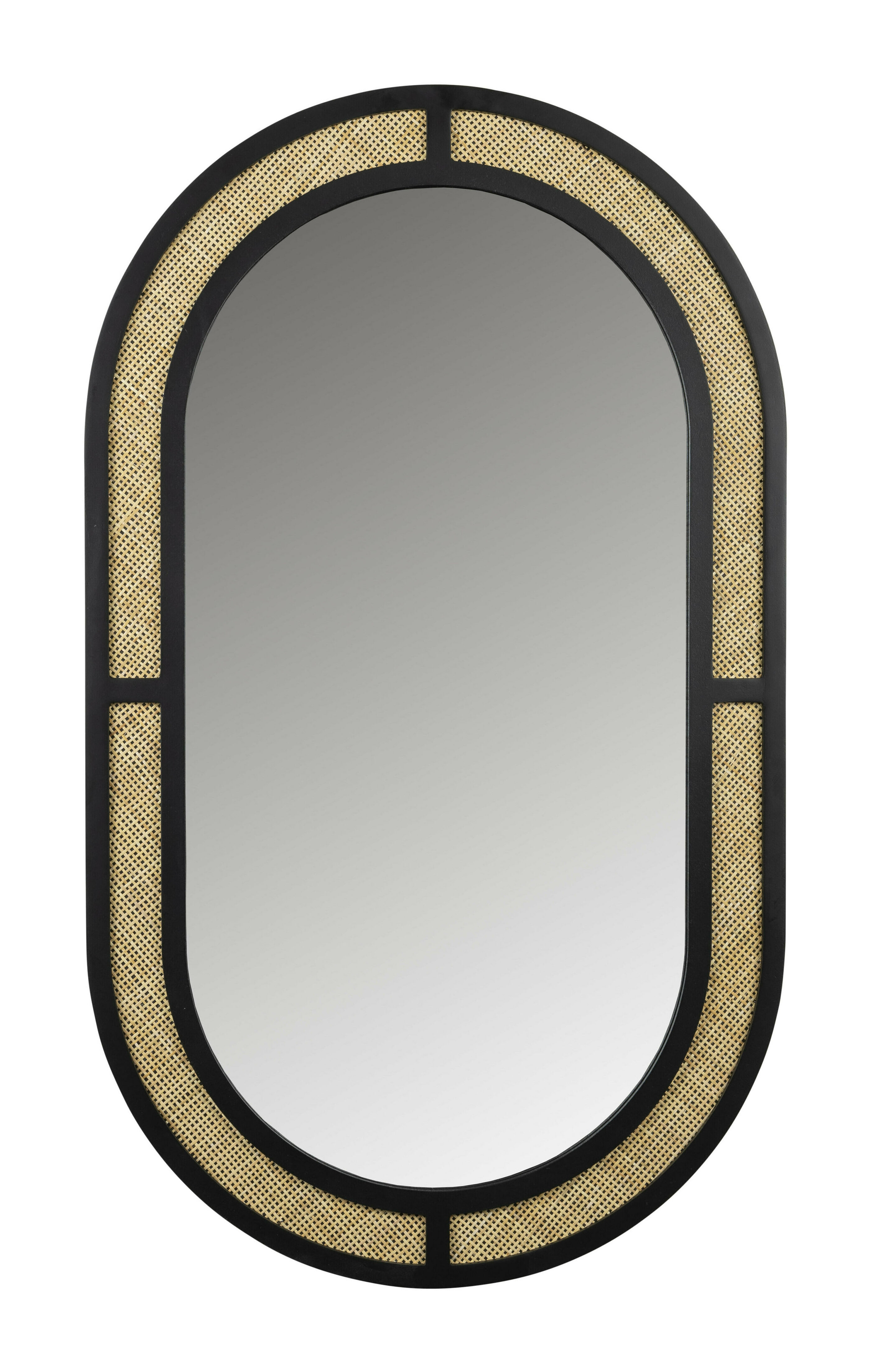 ZILT Ovale Spiegel Alia Rotan, 96 x 56cm - Ovaal