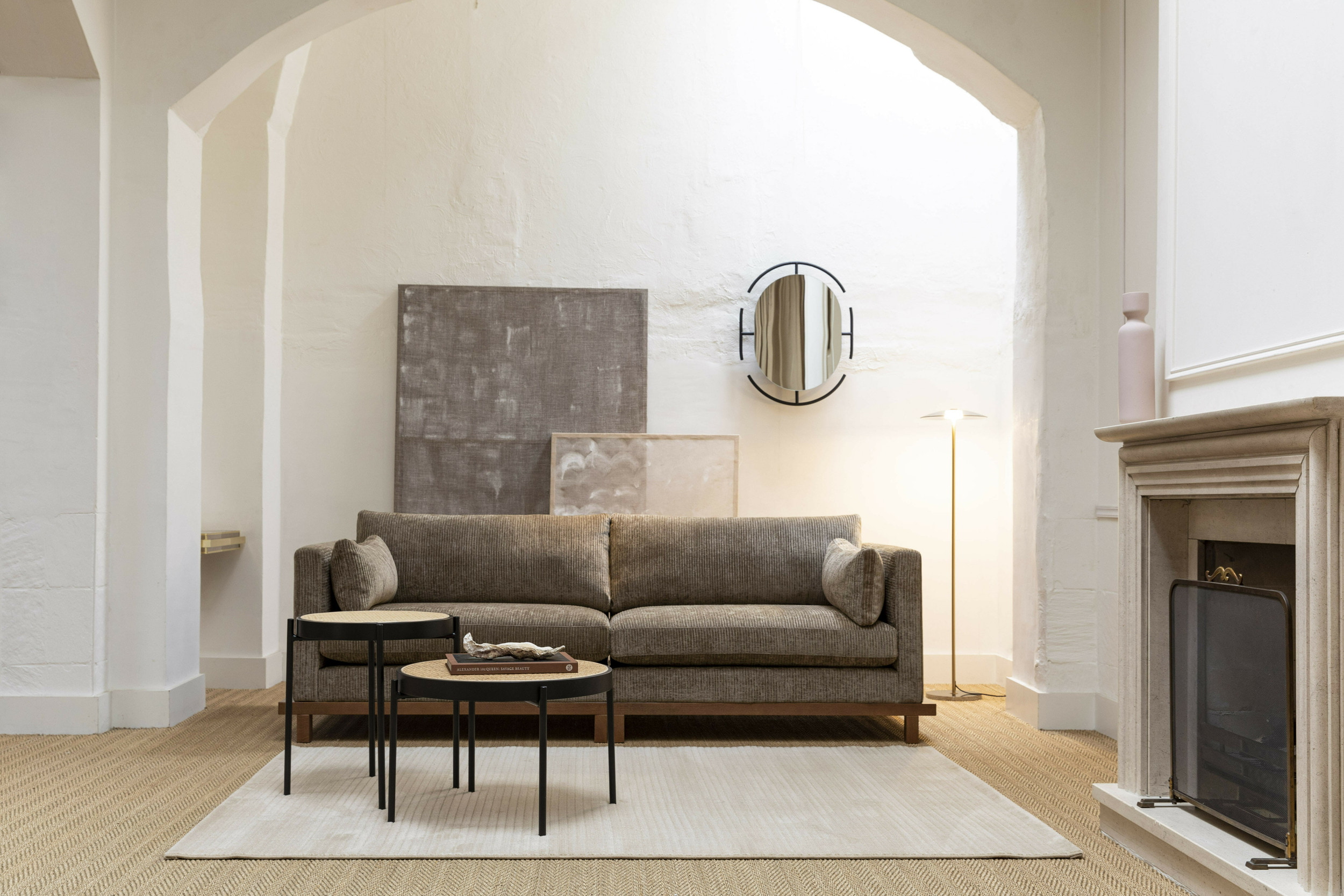 Zuiver Ovale Spiegel 'Emma' 70 x 56cm, kleur Zwart