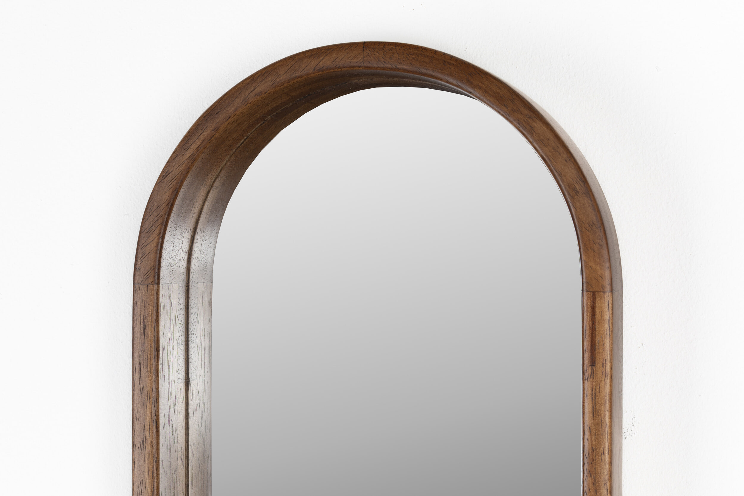 ZILT Ovale Spiegel 'Rania' Rubberhout, 120 x 24cm