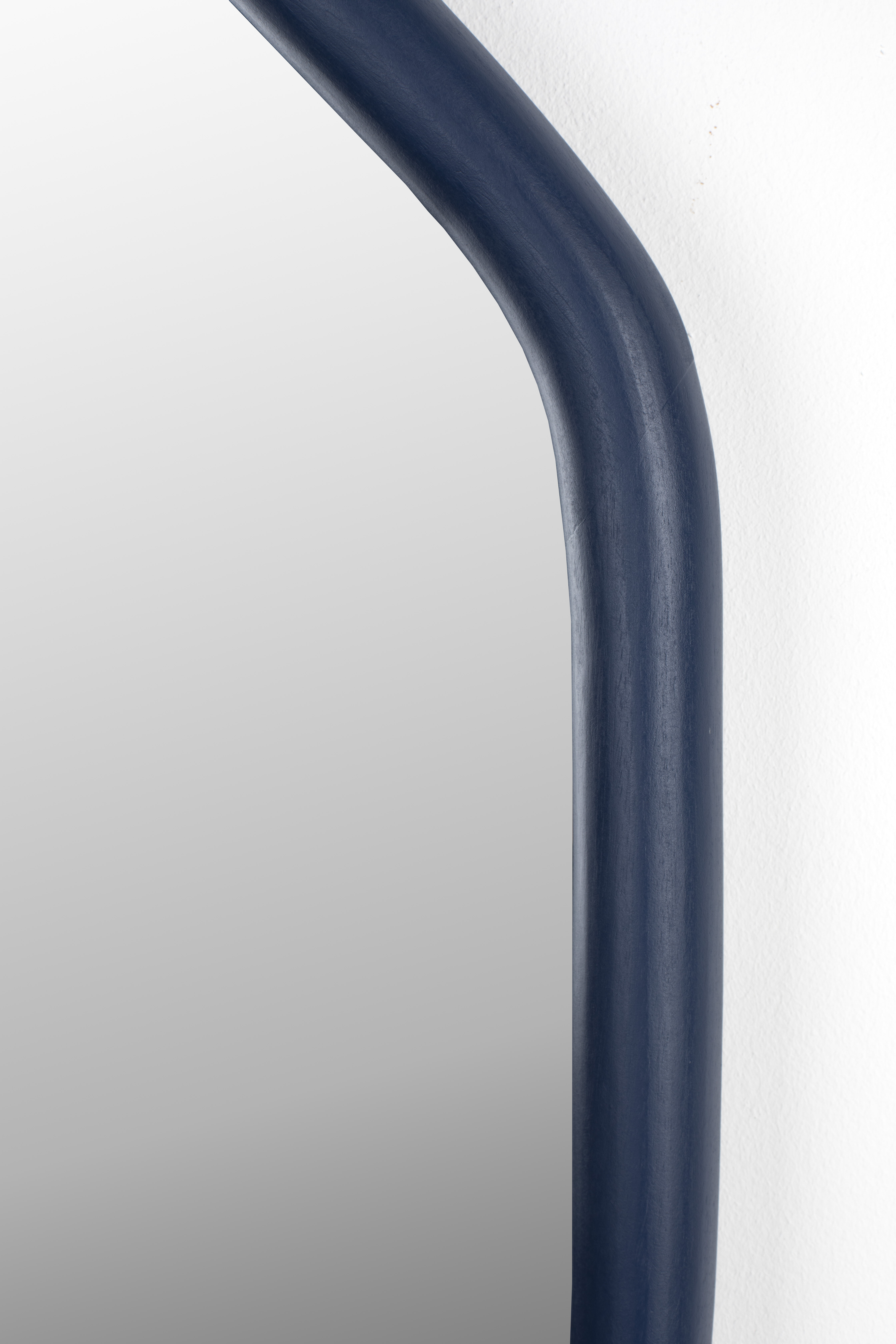 Zuiver Organische Spiegel 'Looks' 67 x 49cm, kleur Blauw