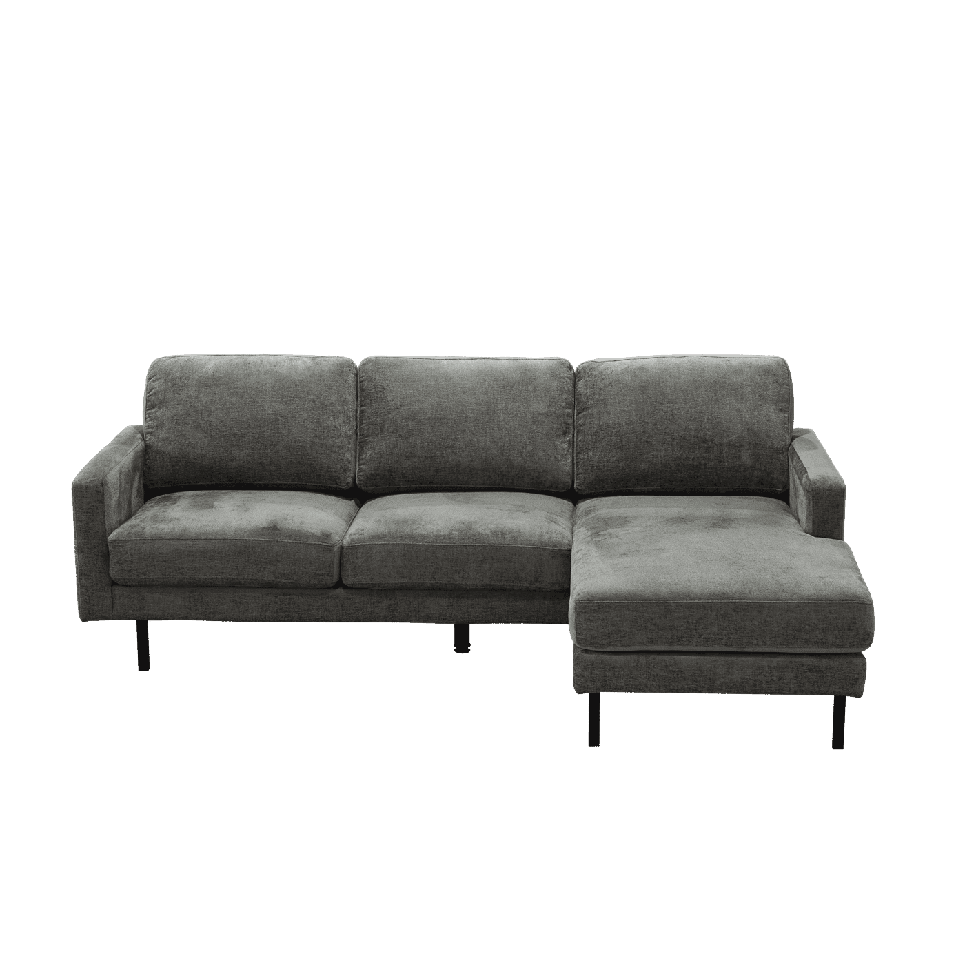 Tower Living Loungebank Cambridge Rechts, 230cm, Chenille - Grijs
