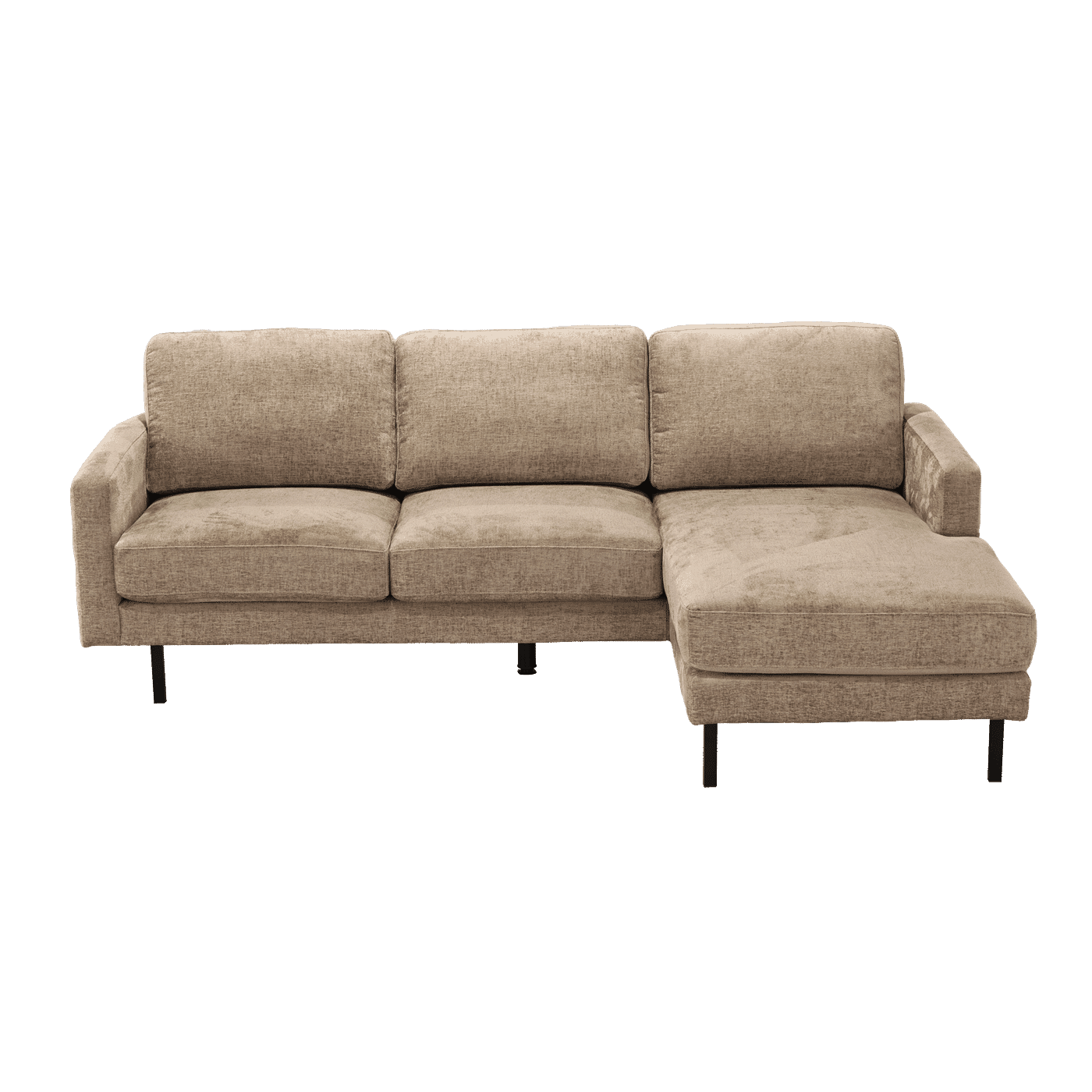 Tower Living Loungebank Cambridge Rechts, 230cm, Chenille - Beige