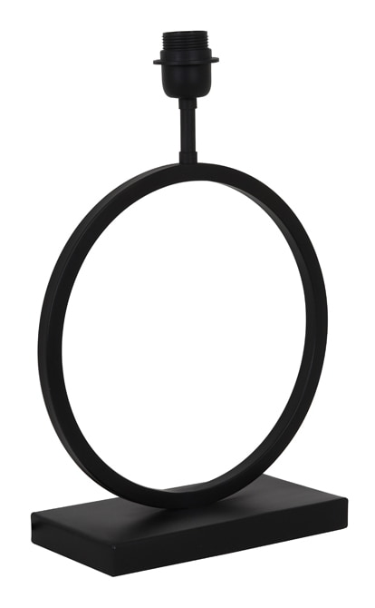 Light & Living Tafellamp 'Liva' 42cm, kleur Mat Zwart (excl. kap)